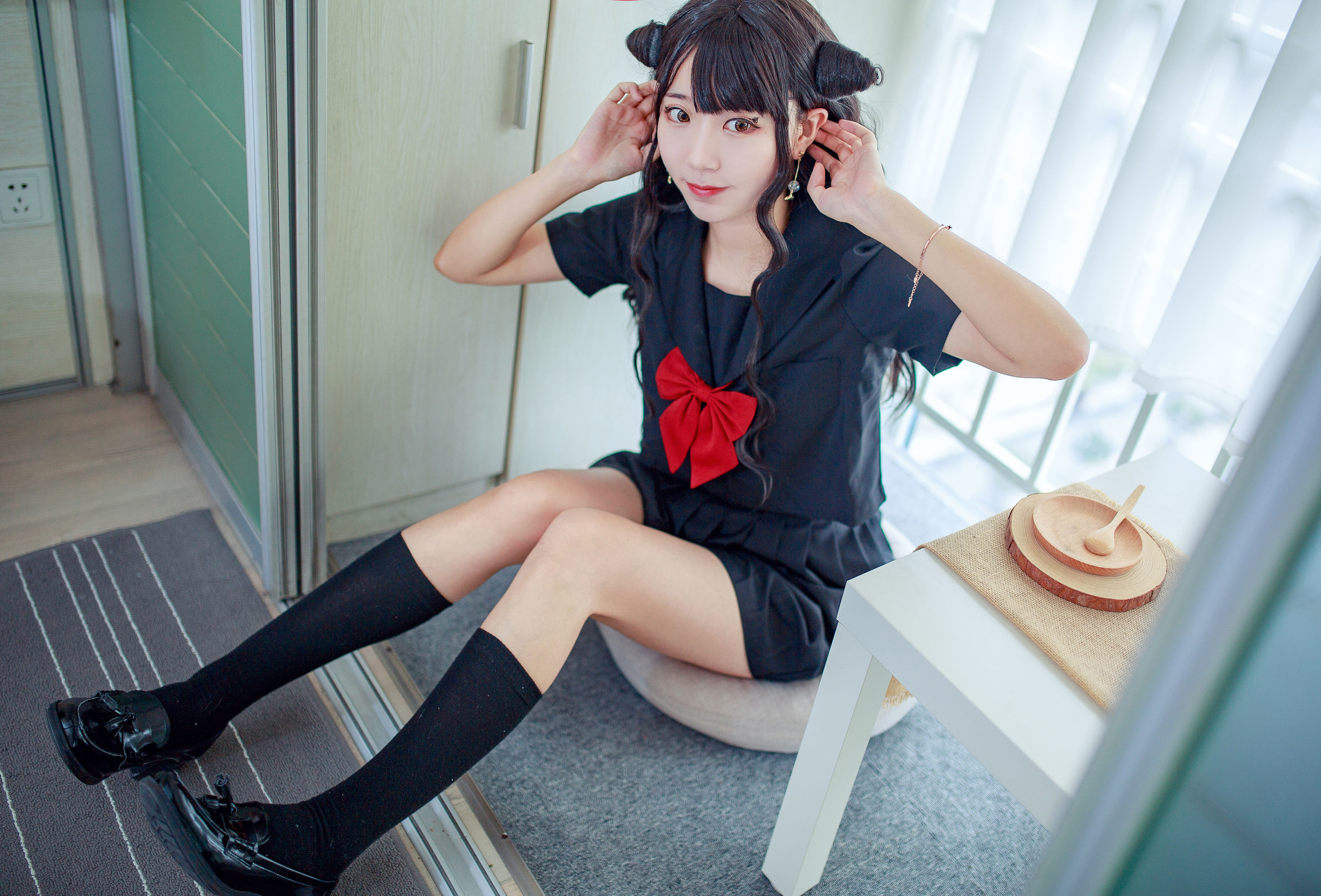 [萝莉COS] 黑川 – 小恶魔JK Cosplay-第3张