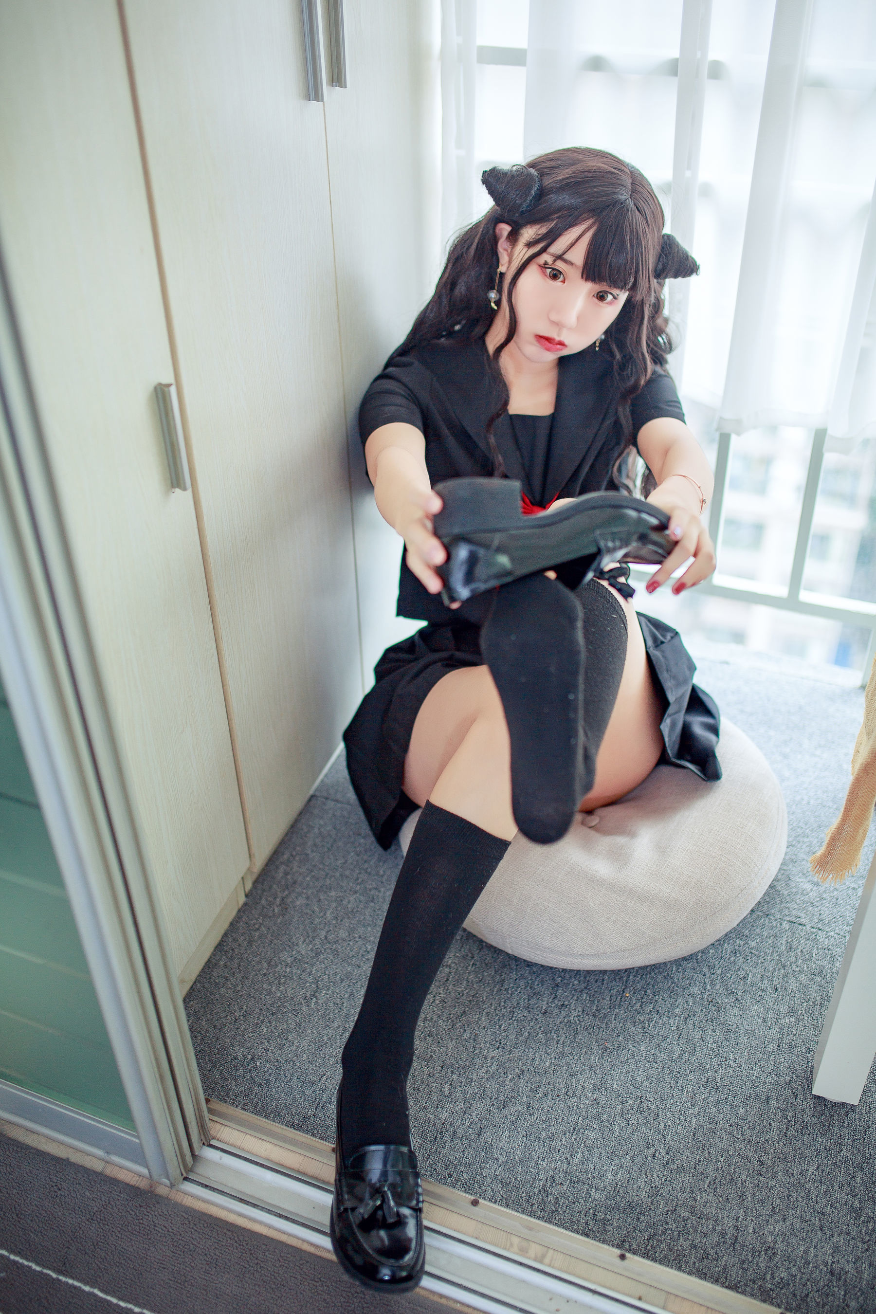 [萝莉COS] 黑川 – 小恶魔JK Cosplay-第2张