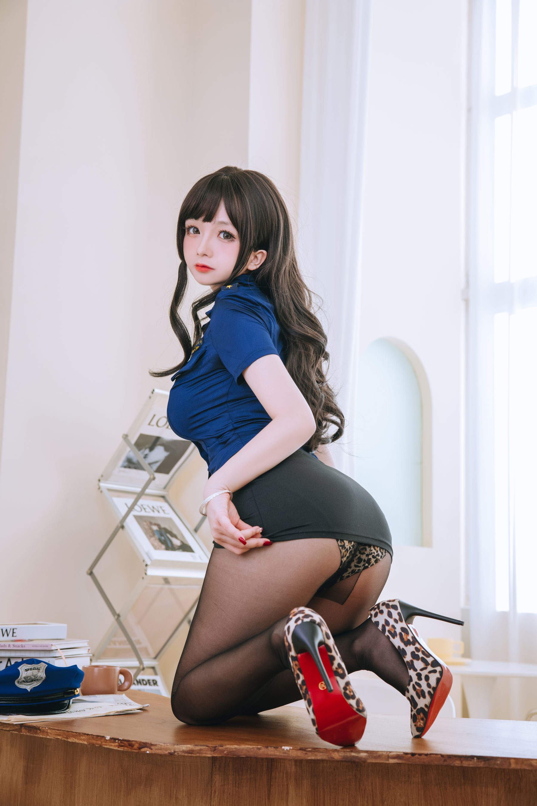 Cosplay日奈娇 – 豹纹女警 Cosplay-第94张