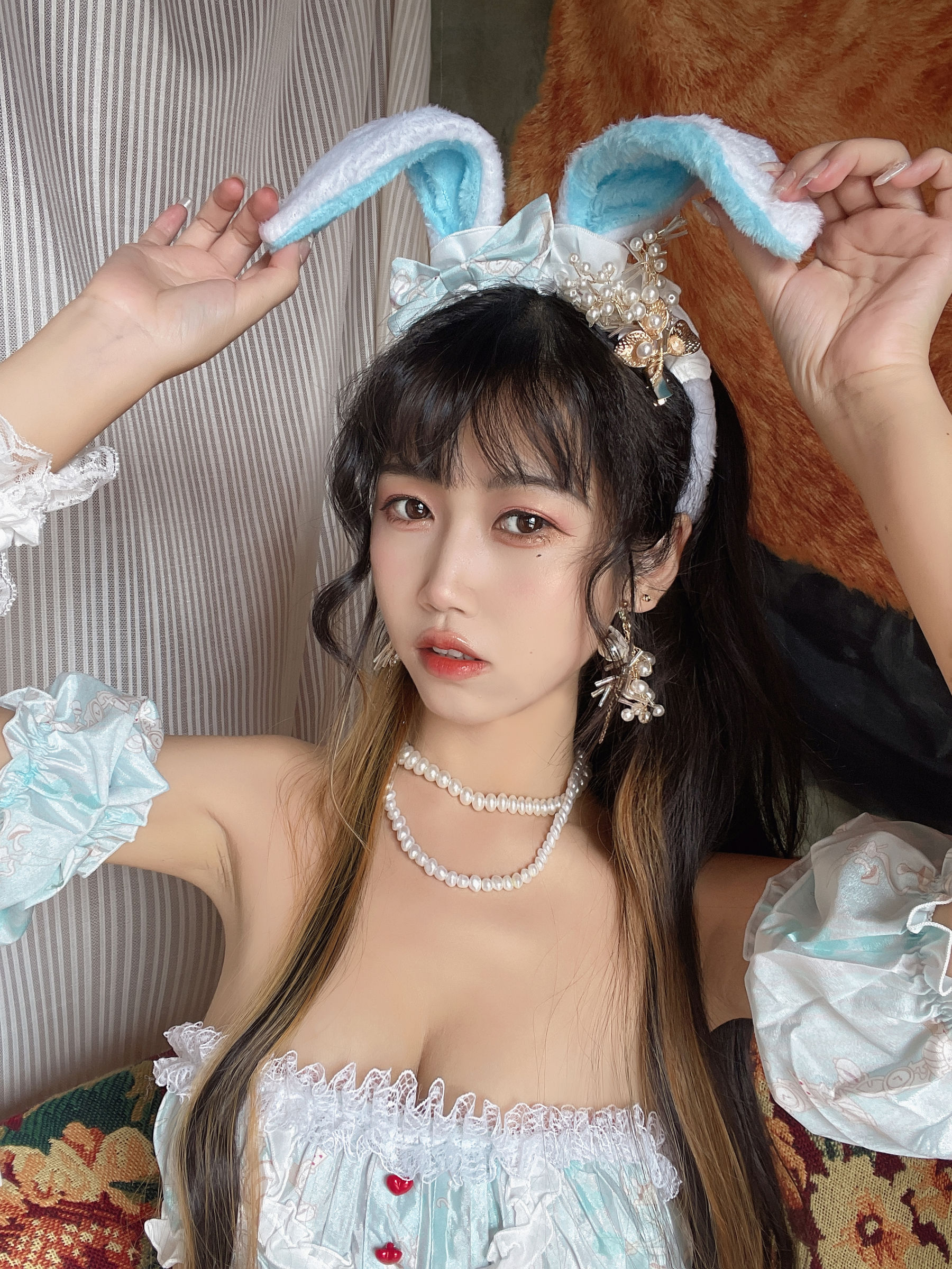 微博人气Coser不呆猫 – 兔子女友 Cosplay-第16张