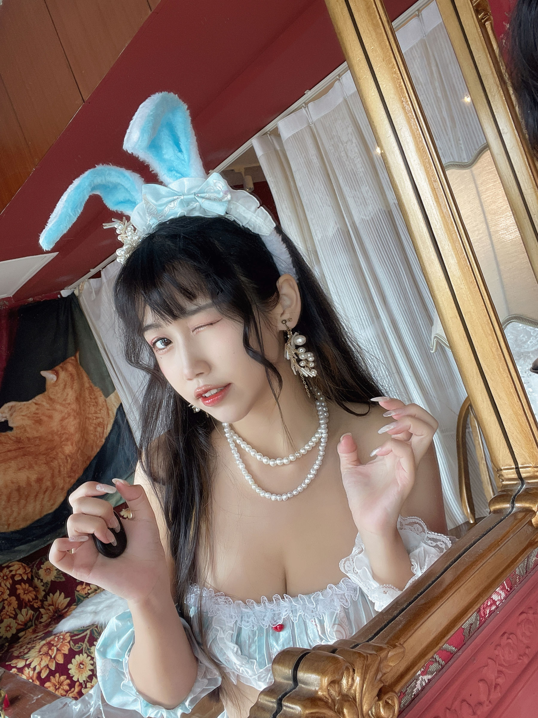 微博人气Coser不呆猫 – 兔子女友 Cosplay-第26张