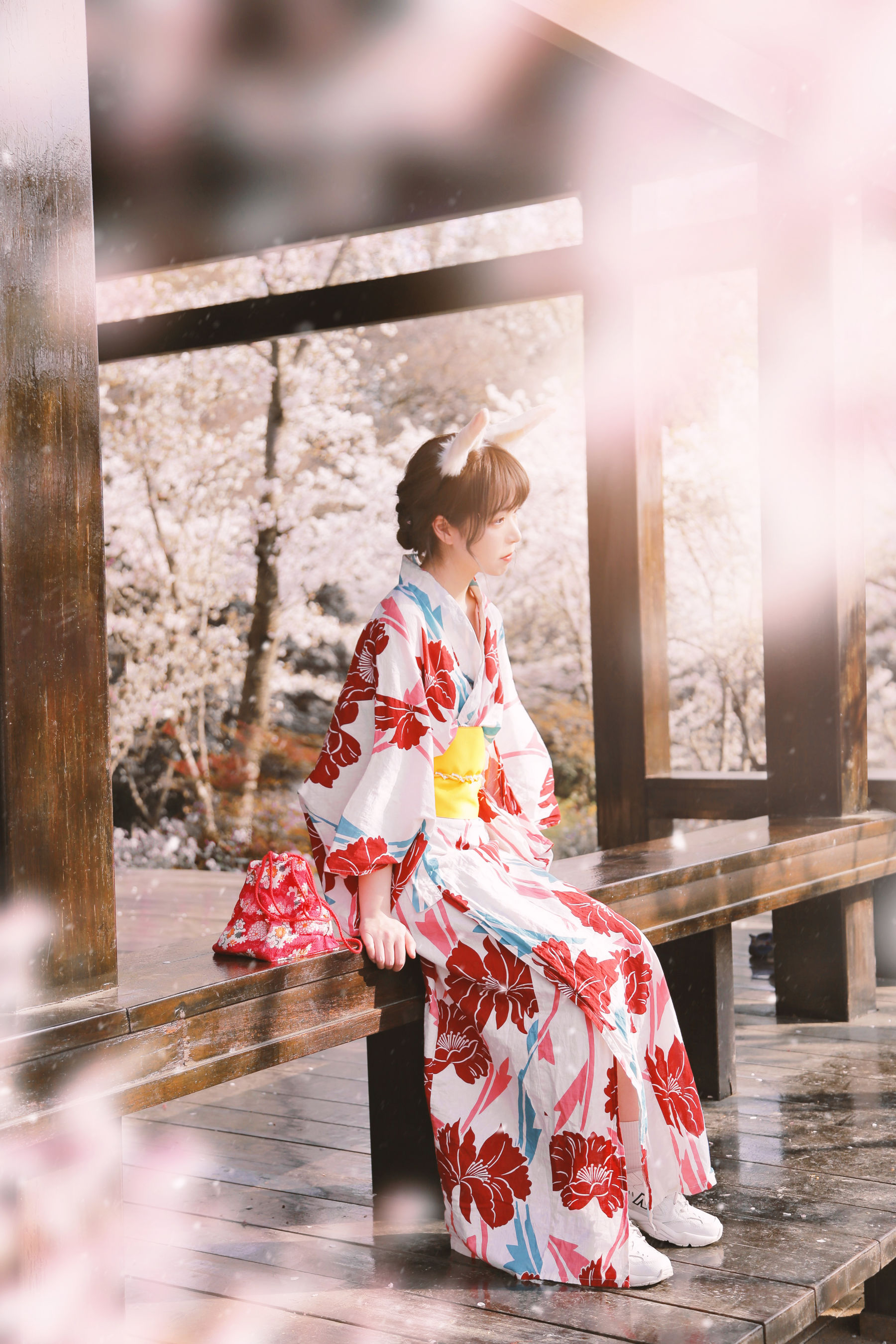 可爱妹子Fushii_海堂 – 樱花兔兔 Cosplay-第4张