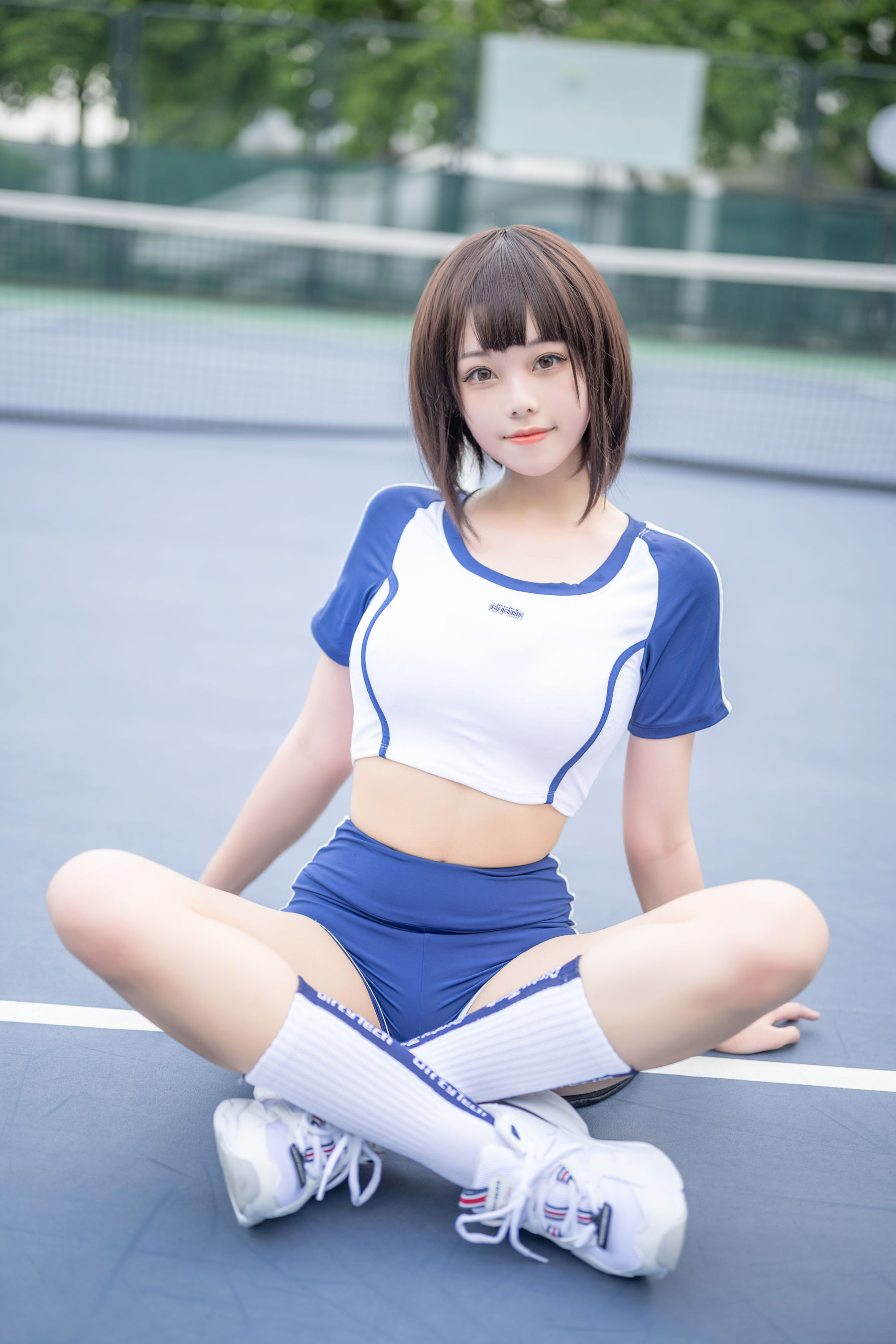 萌系小姐姐蜜汁猫裘 – 体操服 Cosplay-第43张