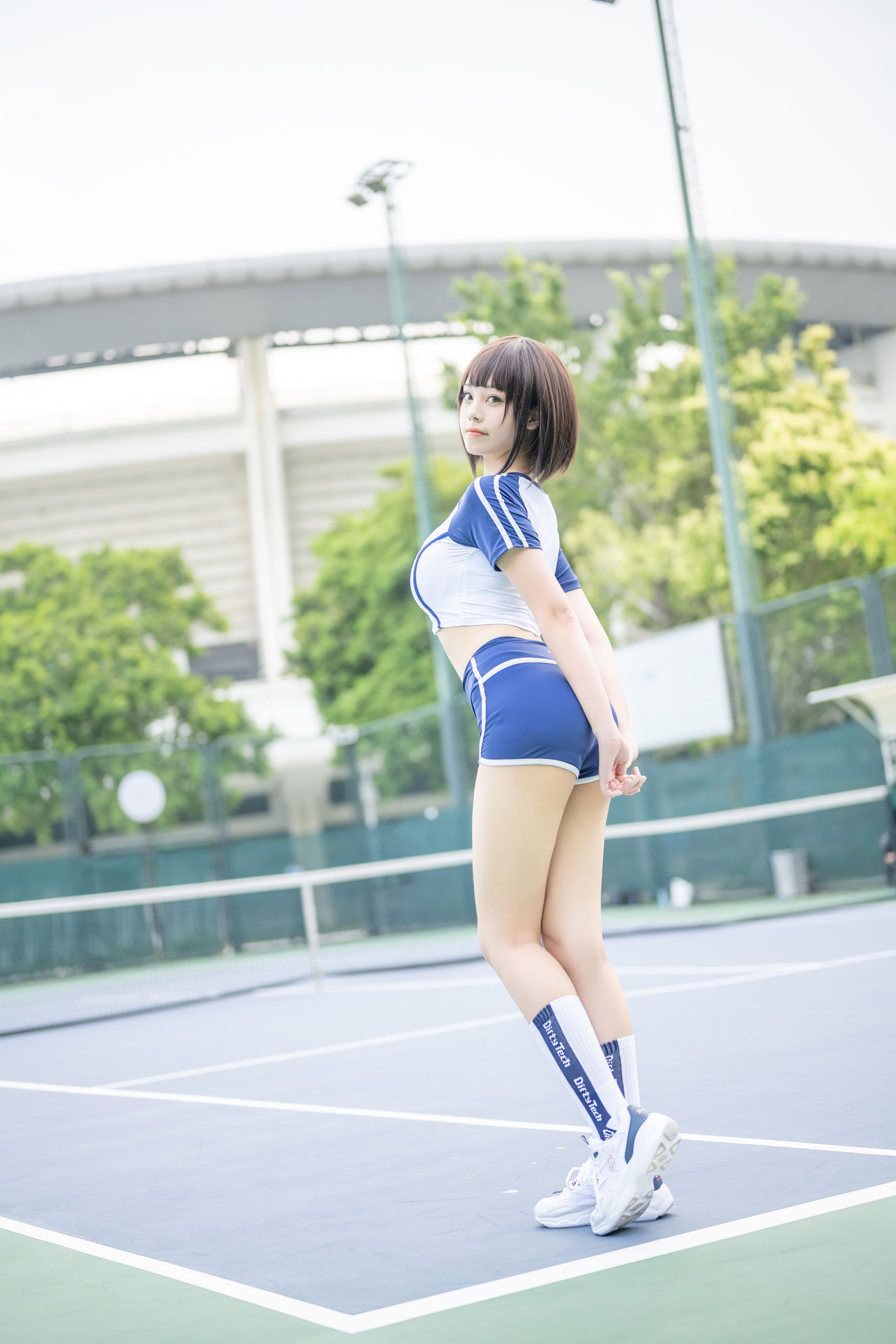 萌系小姐姐蜜汁猫裘 – 体操服 Cosplay-第44张
