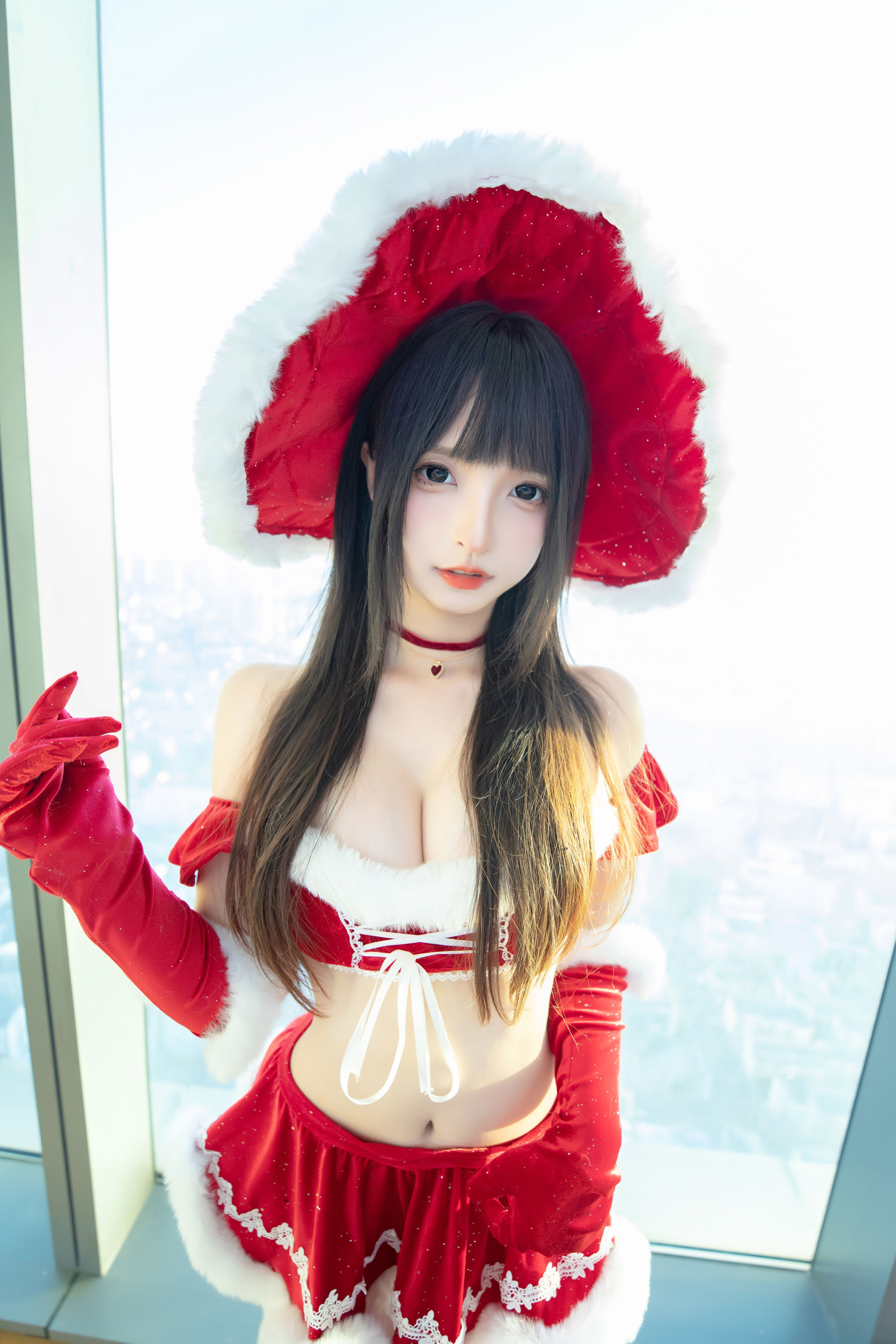 萝莉神楽板真冬 之圣诞魔法 Cosplay-第39张