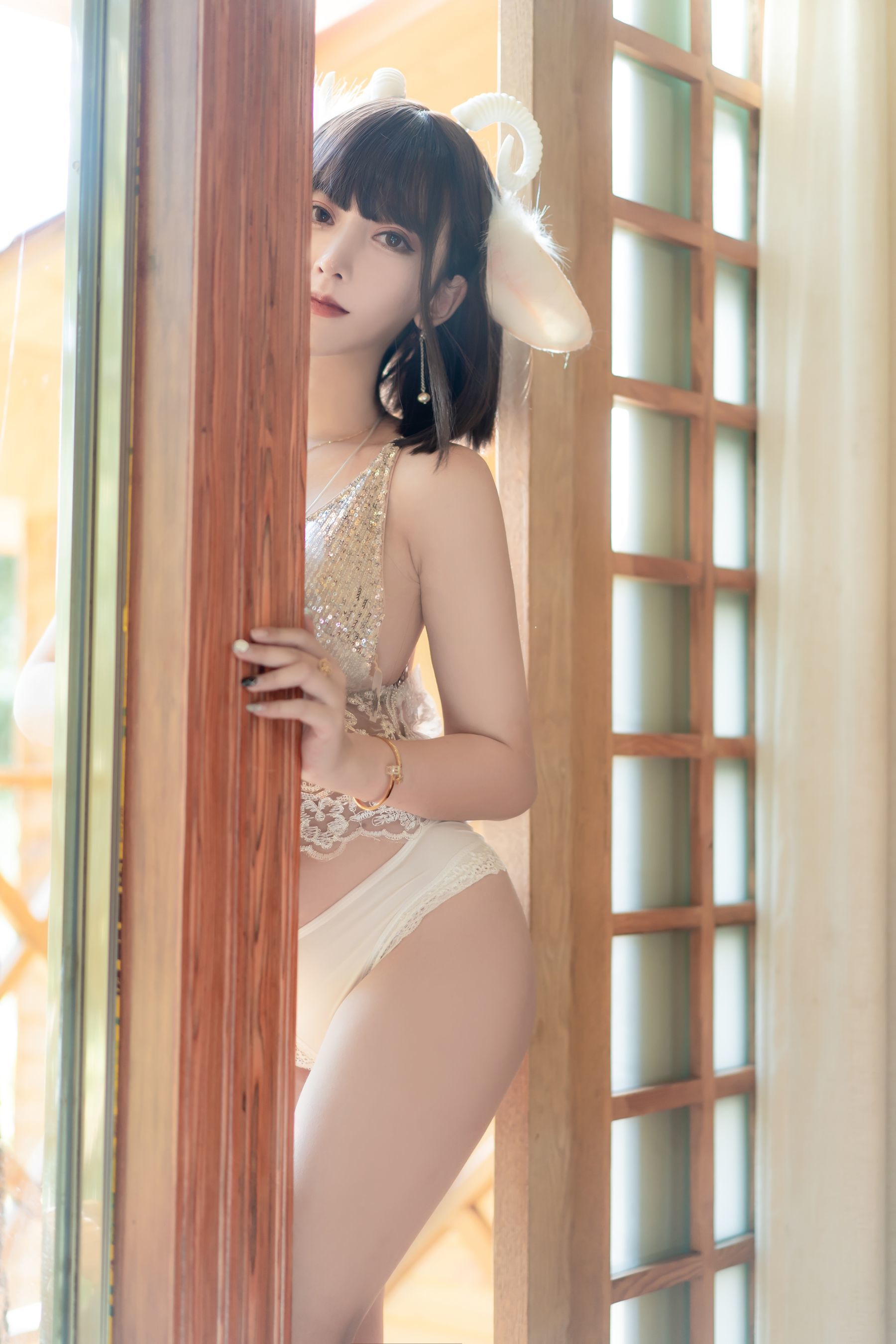 斗鱼米线线sama写真 喵小羊 Cosplay-第2张