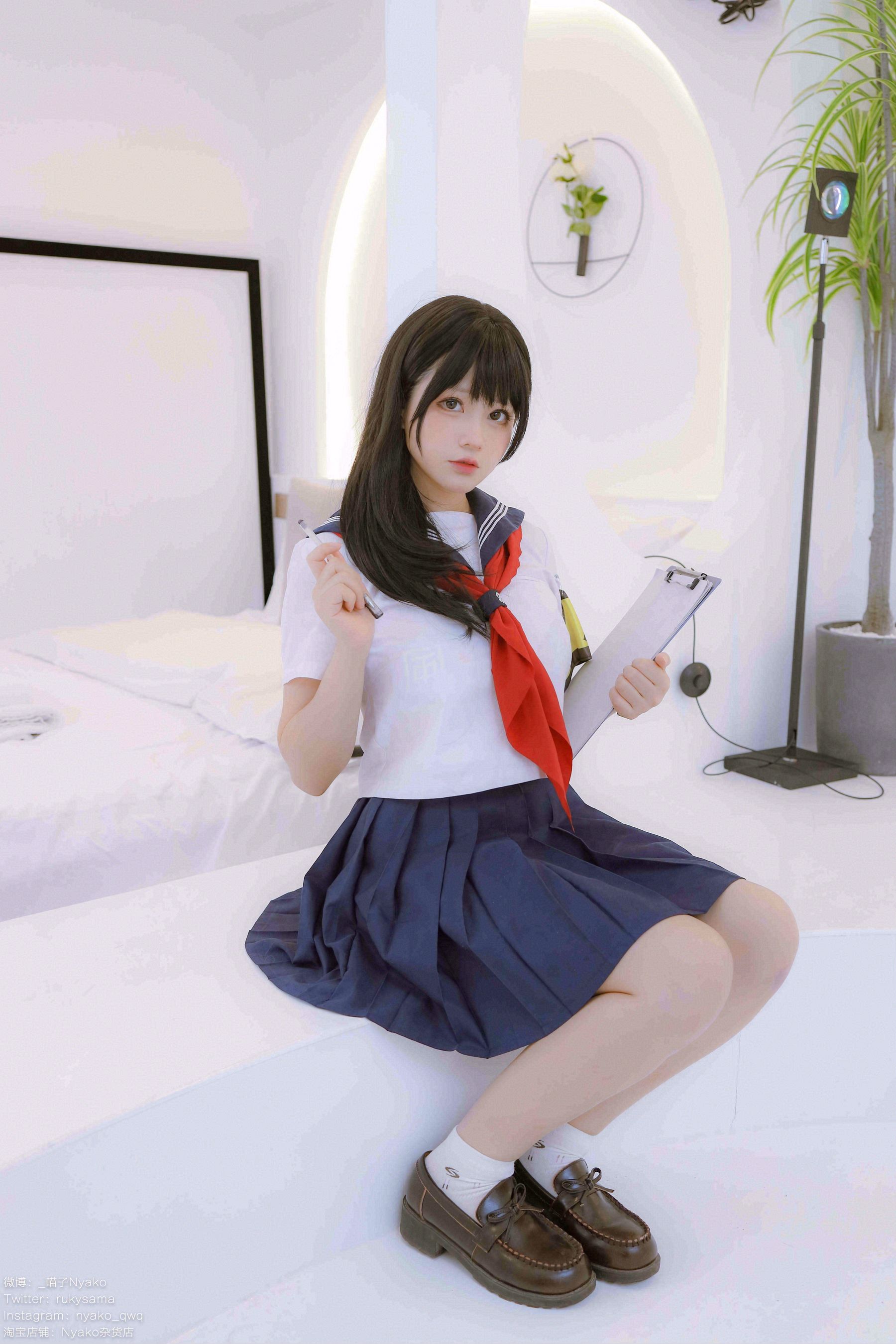 萌妹子Nyako喵子 – 风纪委员 Cosplay-第10张