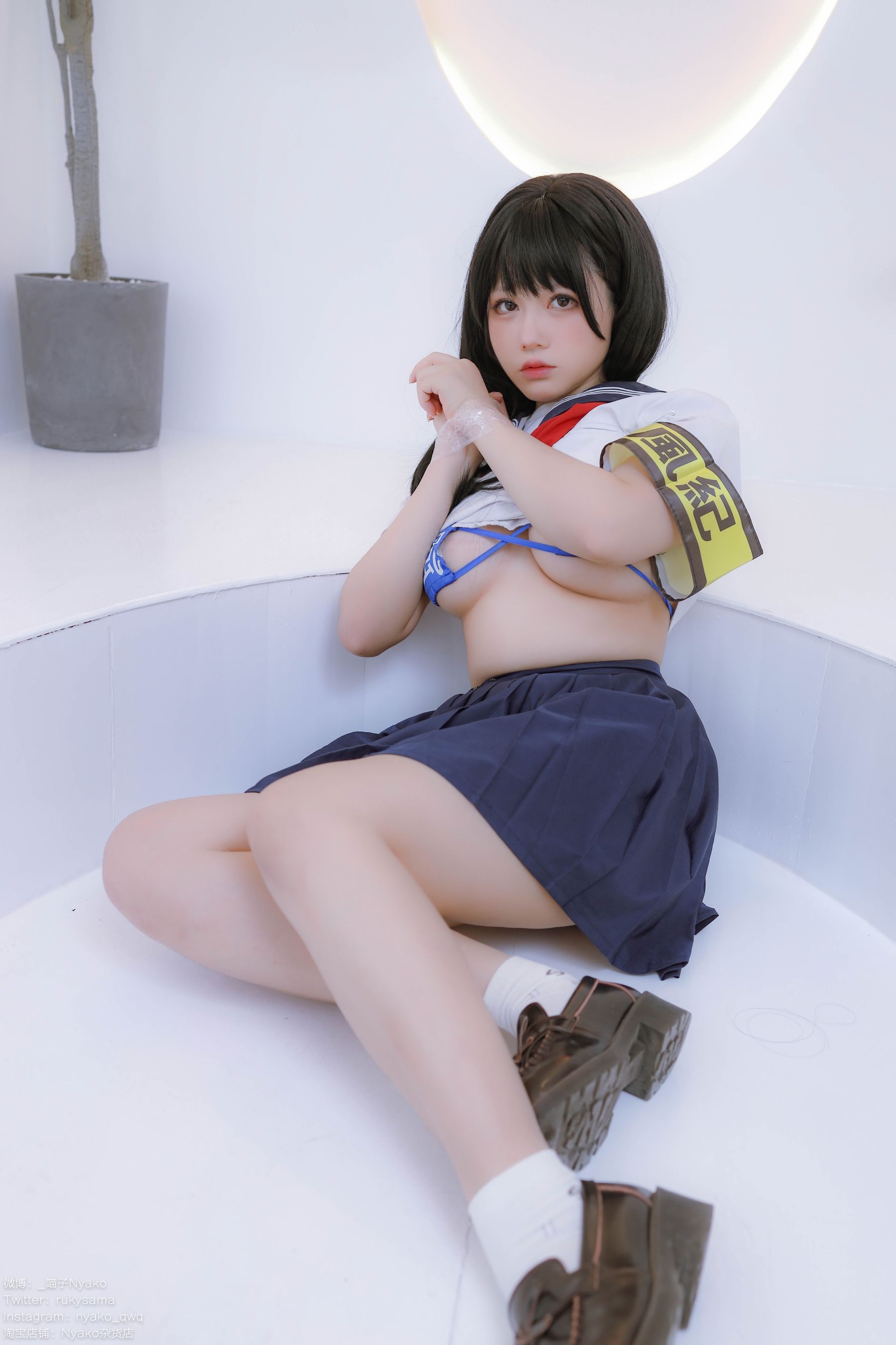 萌妹子Nyako喵子 – 风纪委员 Cosplay-第54张