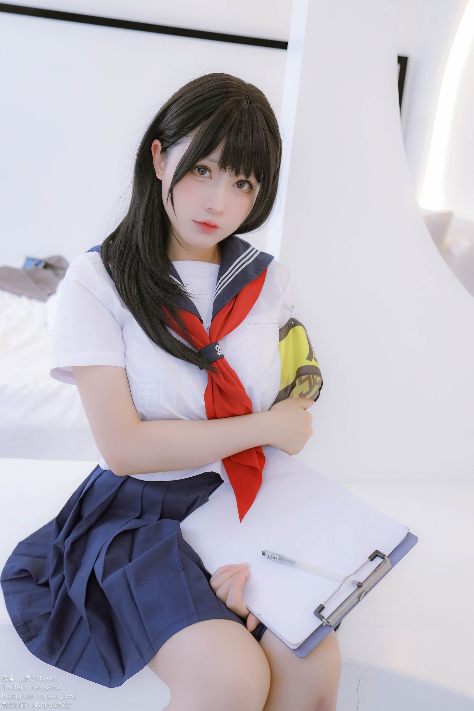 萌妹子Nyako喵子 – 风纪委员 Cosplay-第15张