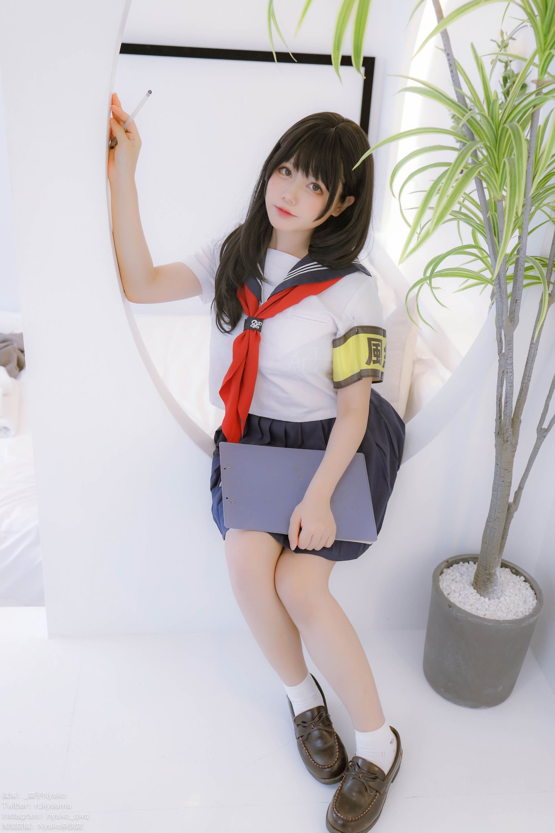 萌妹子Nyako喵子 – 风纪委员 Cosplay-第35张