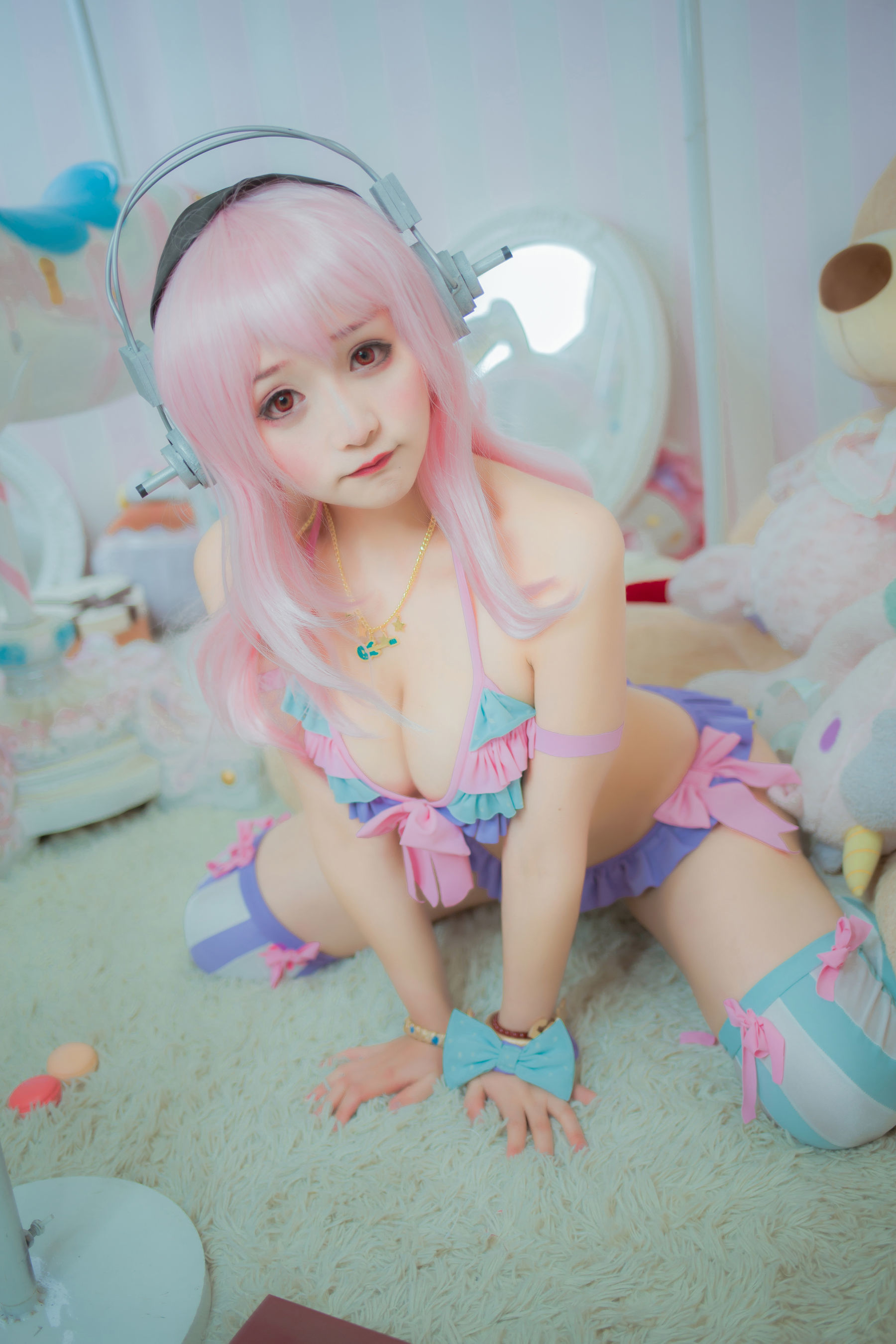 性感Coser三刀刀Miido 索尼子 Cosplay-第1张