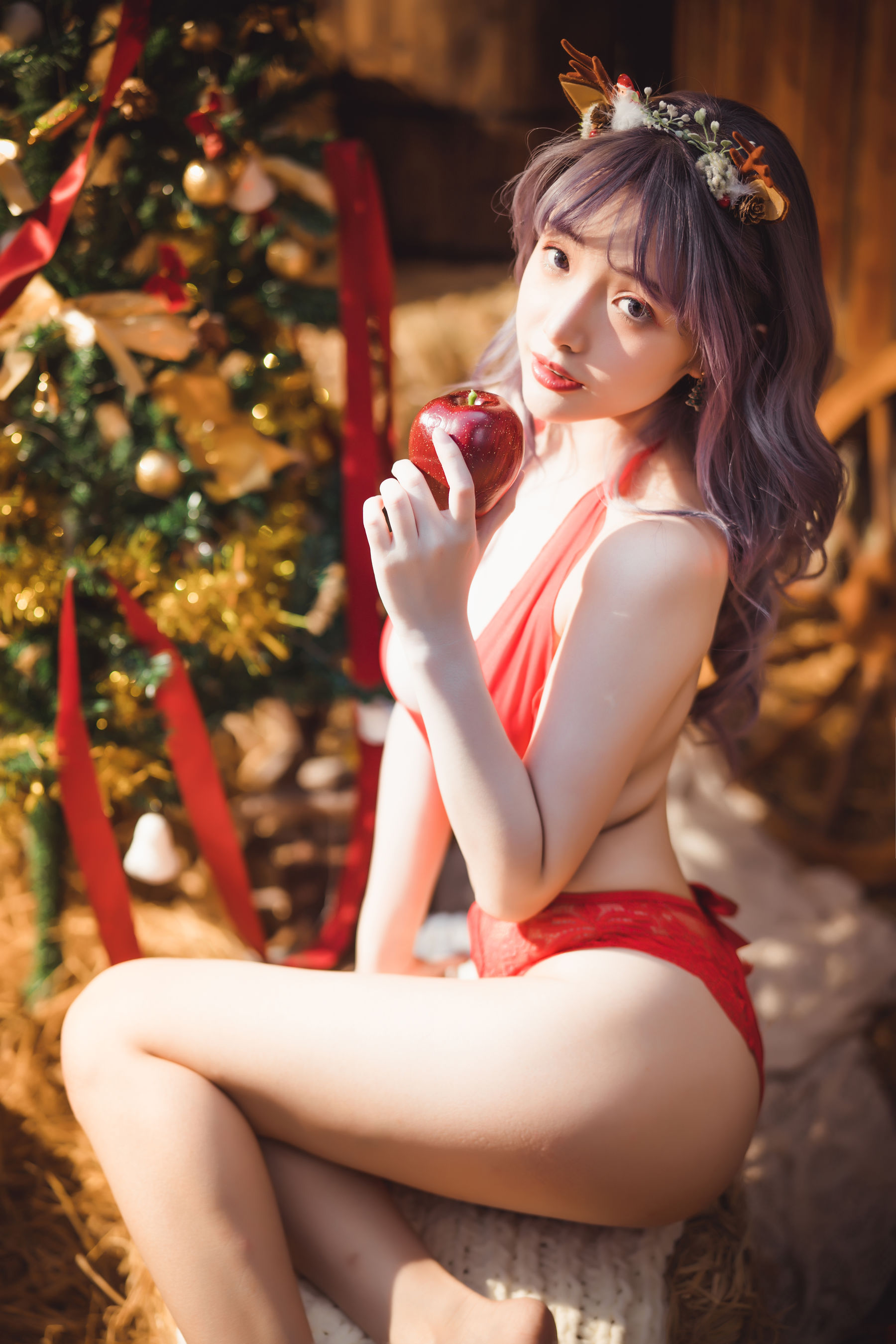 动漫博主雯妹 – 2020圣诞 Cosplay-第4张
