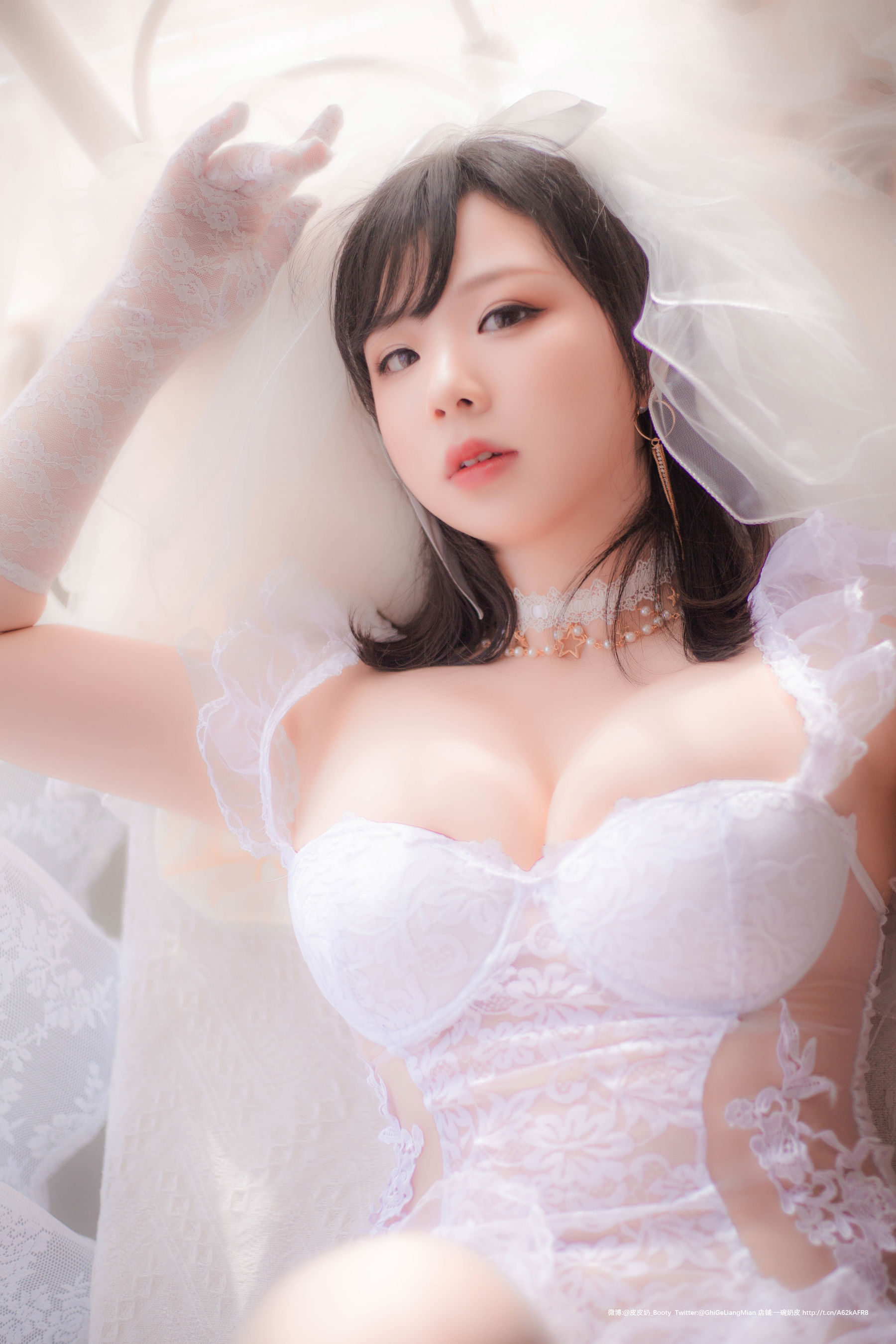皮皮奶可可爱了啦 – 朦胧婚纱 Cosplay-第5张