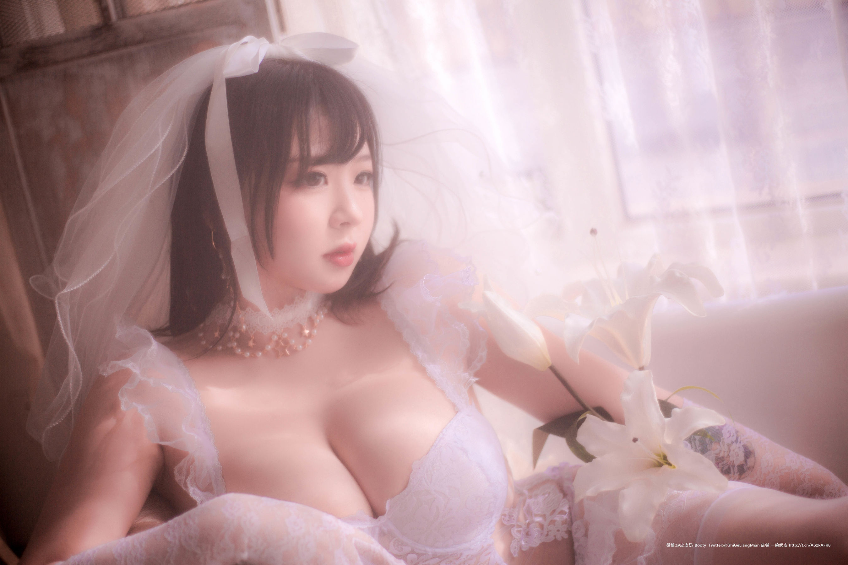 皮皮奶可可爱了啦 – 朦胧婚纱 Cosplay-第1张