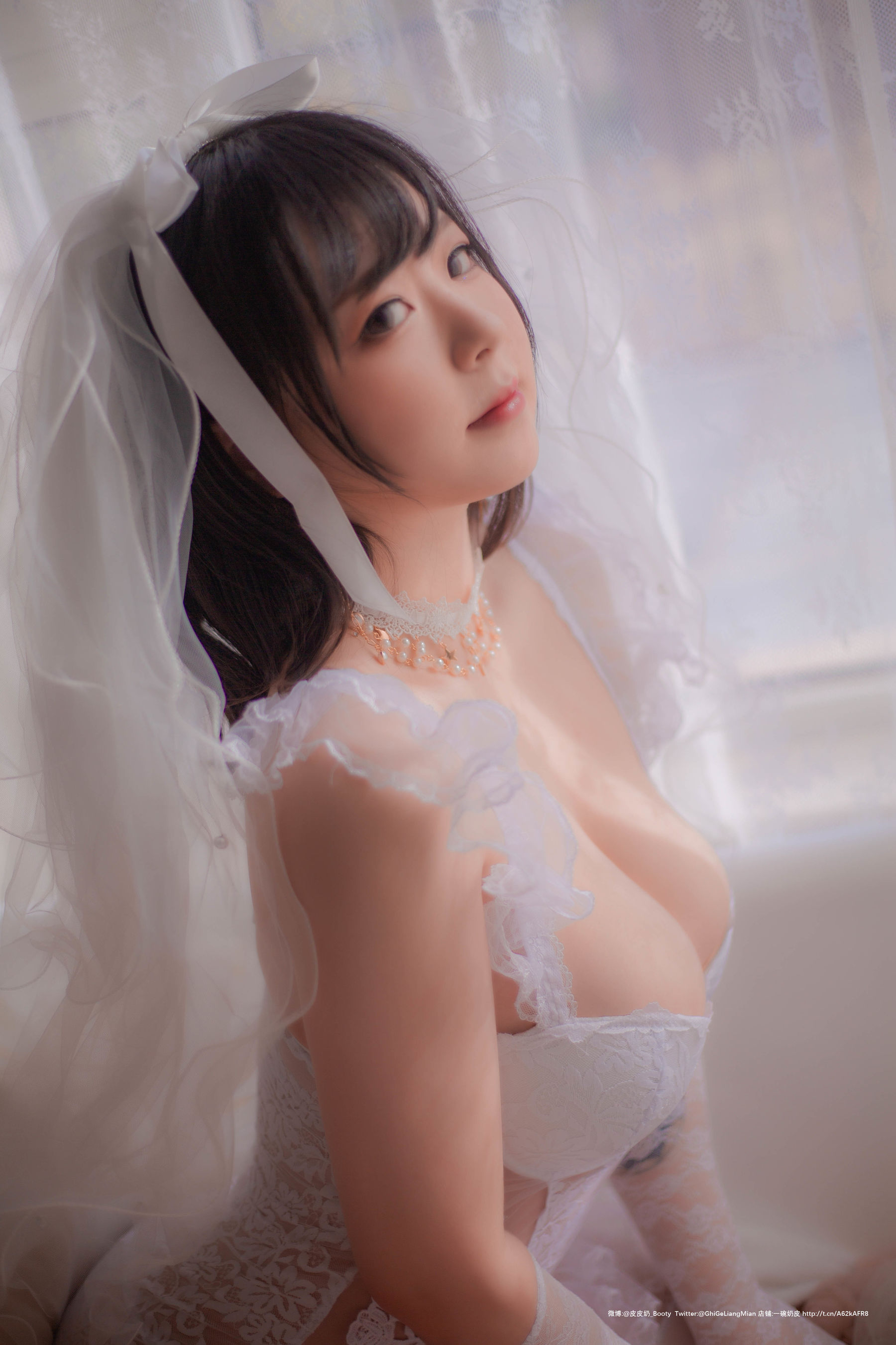 皮皮奶可可爱了啦 – 朦胧婚纱 Cosplay-第6张