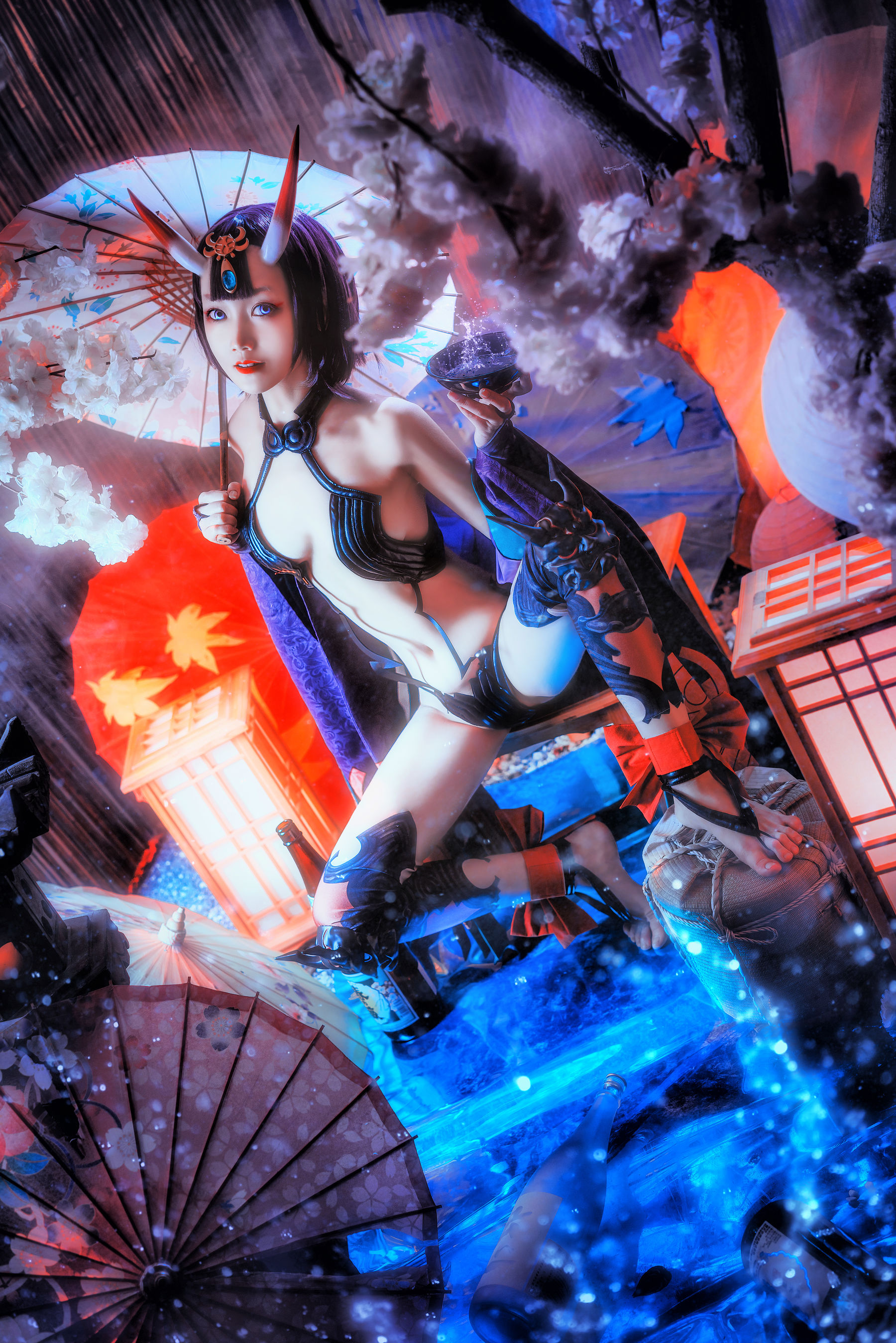 COS少女星野咪兔 – 酒吞童子 Cosplay-第32张
