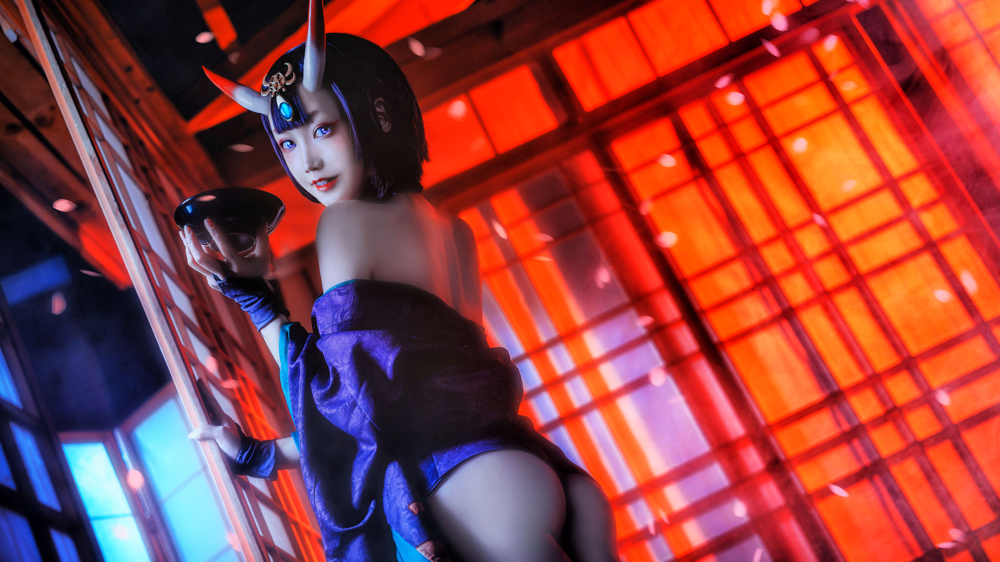 COS少女星野咪兔 – 酒吞童子 Cosplay-第3张