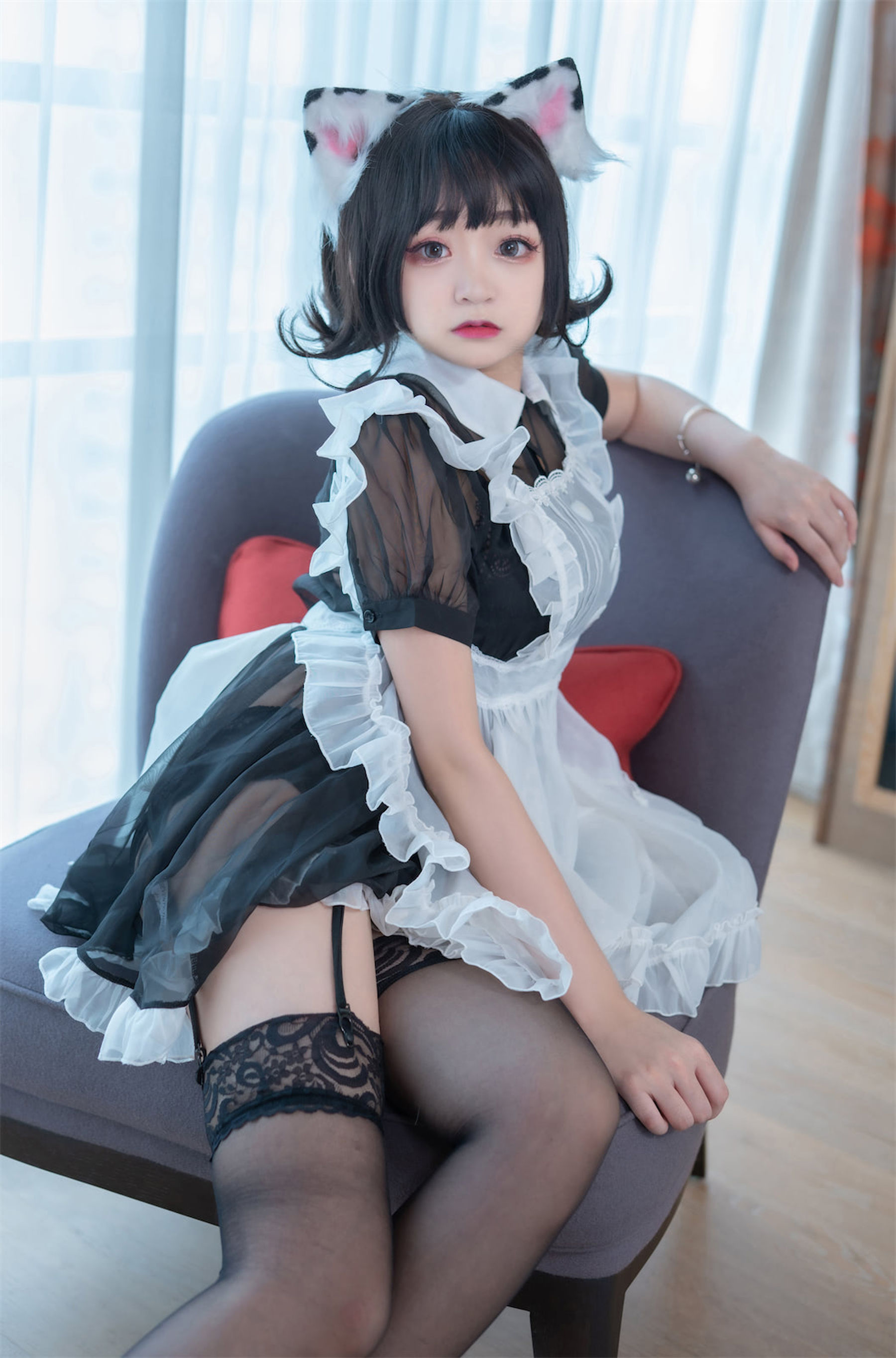 动漫博主恩田直幸 – 奶牛猫女仆 Cosplay-第8张