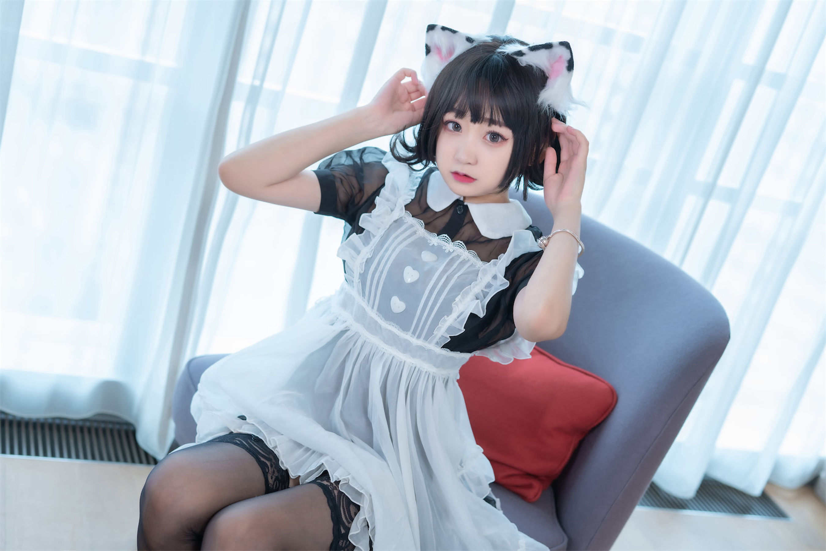 动漫博主恩田直幸 – 奶牛猫女仆 Cosplay-第1张