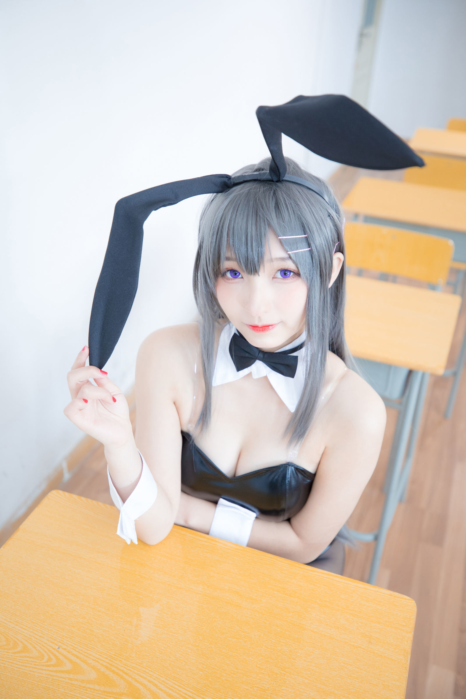 [萝莉COS] 神楽板真冬 樱岛麻衣 Cosplay-第114张