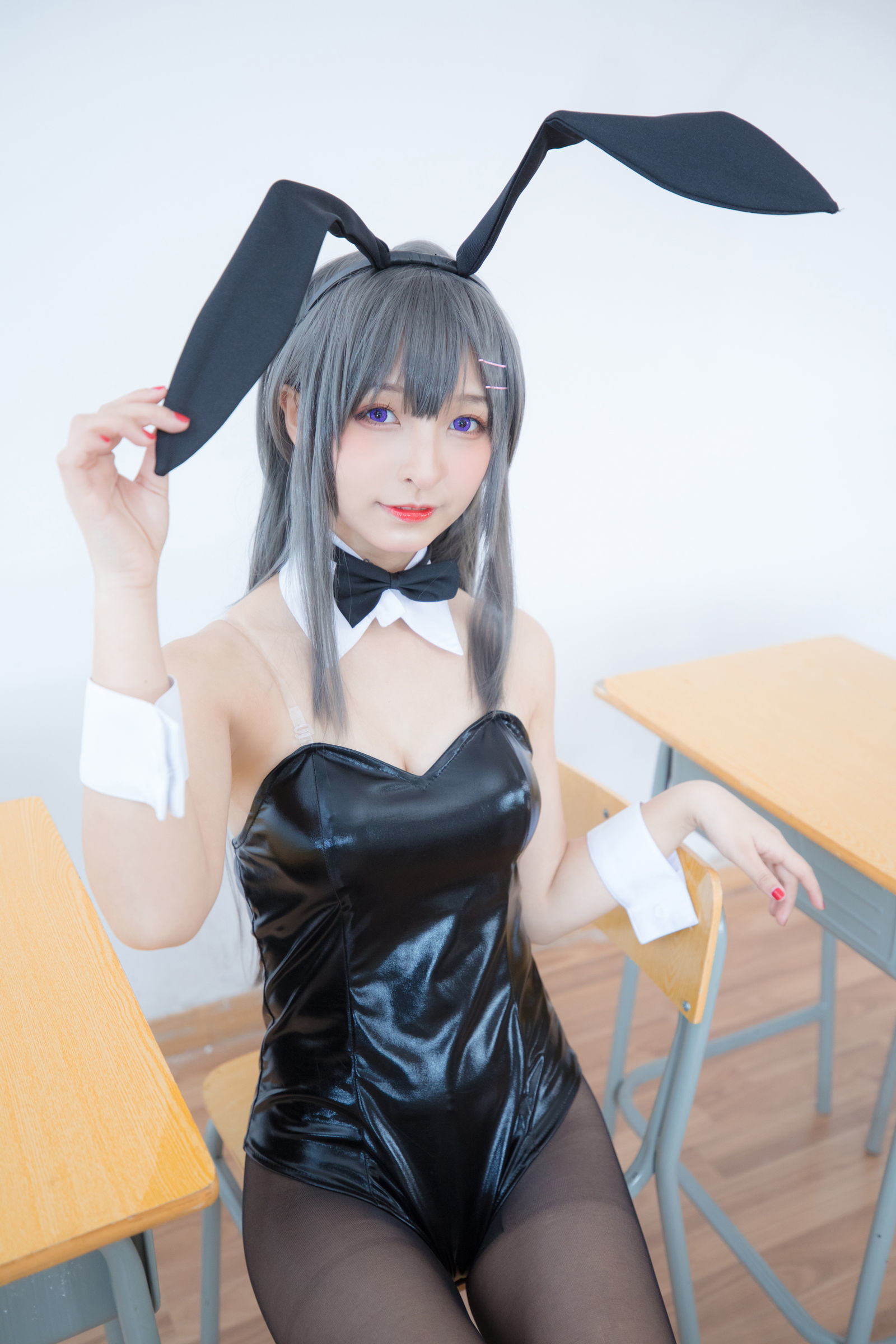 [萝莉COS] 神楽板真冬 樱岛麻衣 Cosplay-第1张