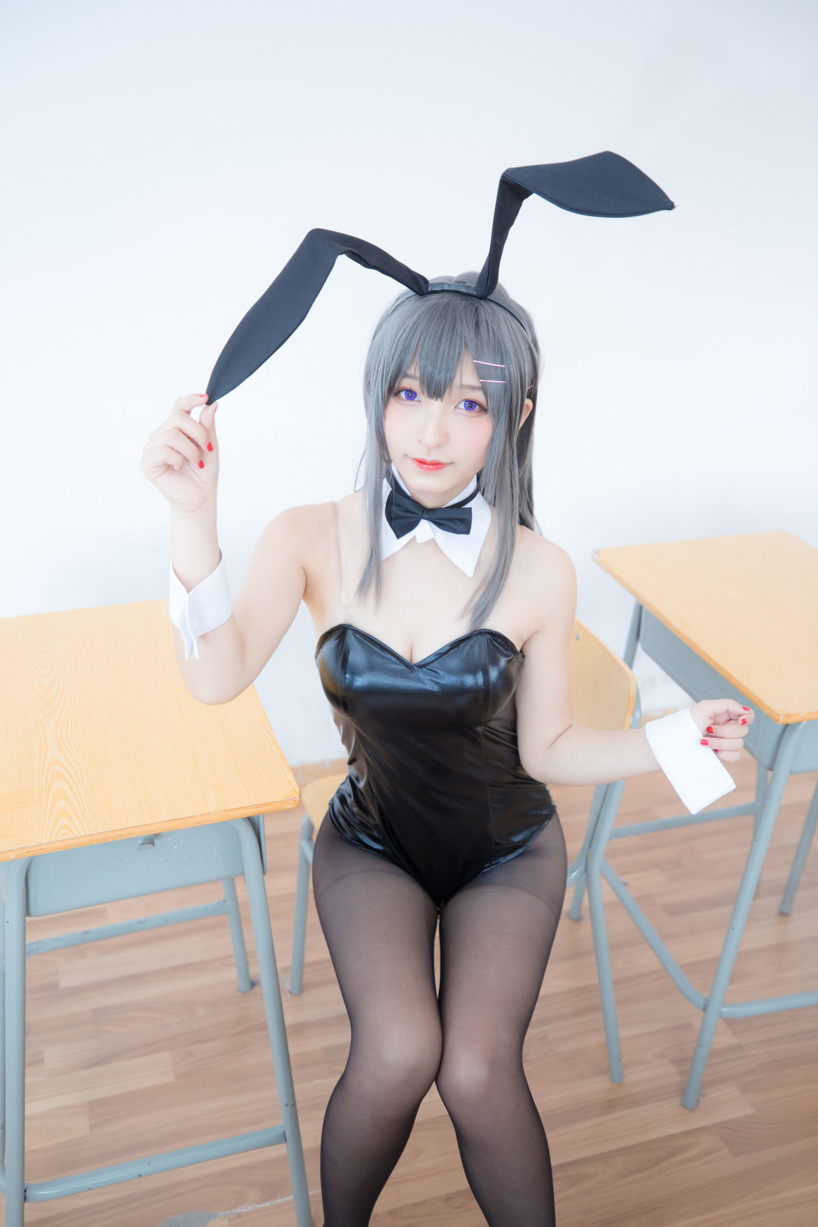[萝莉COS] 神楽板真冬 樱岛麻衣 Cosplay-第115张