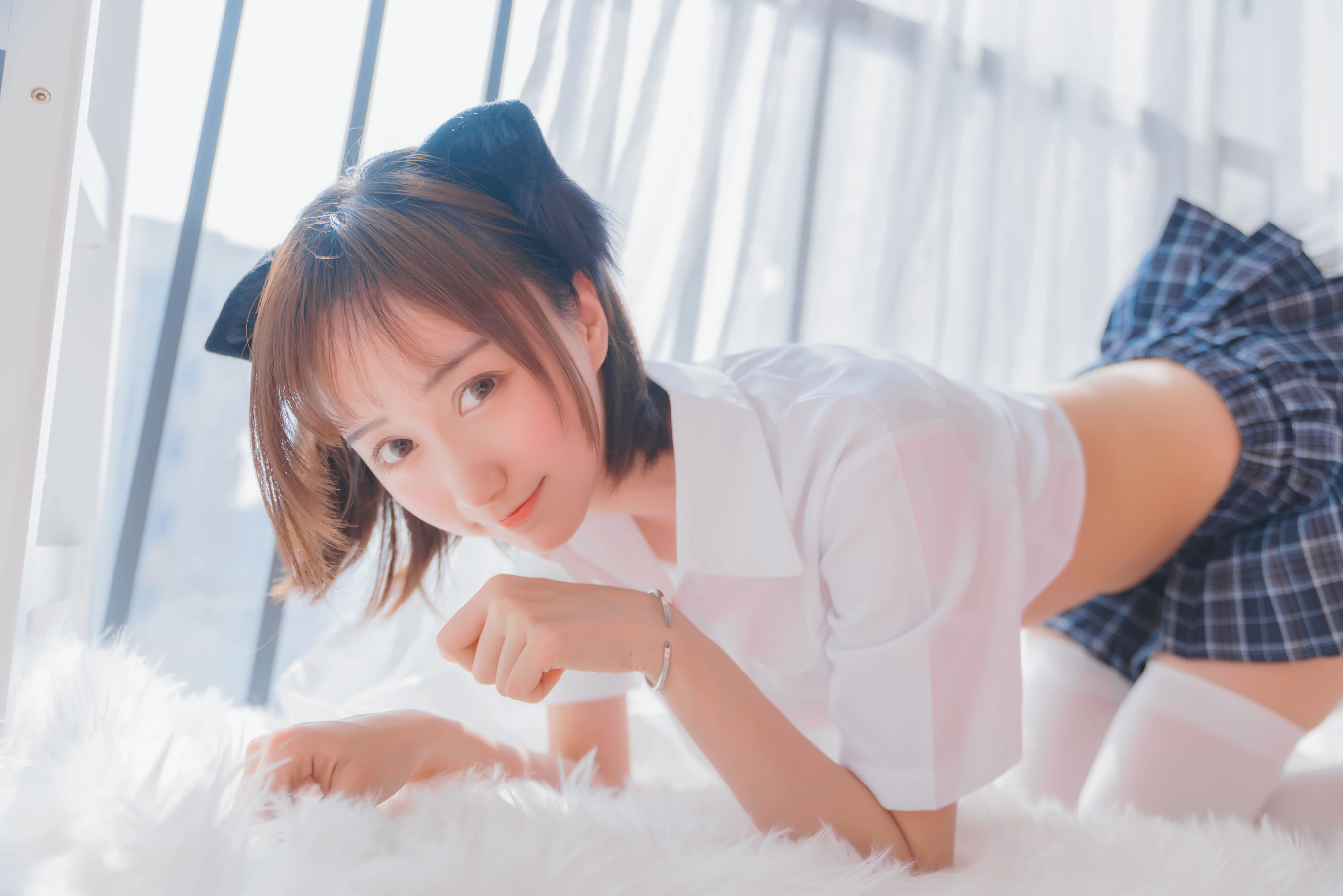 萌系小姐姐木绵绵OwO – 怀中猫 Cosplay-第4张