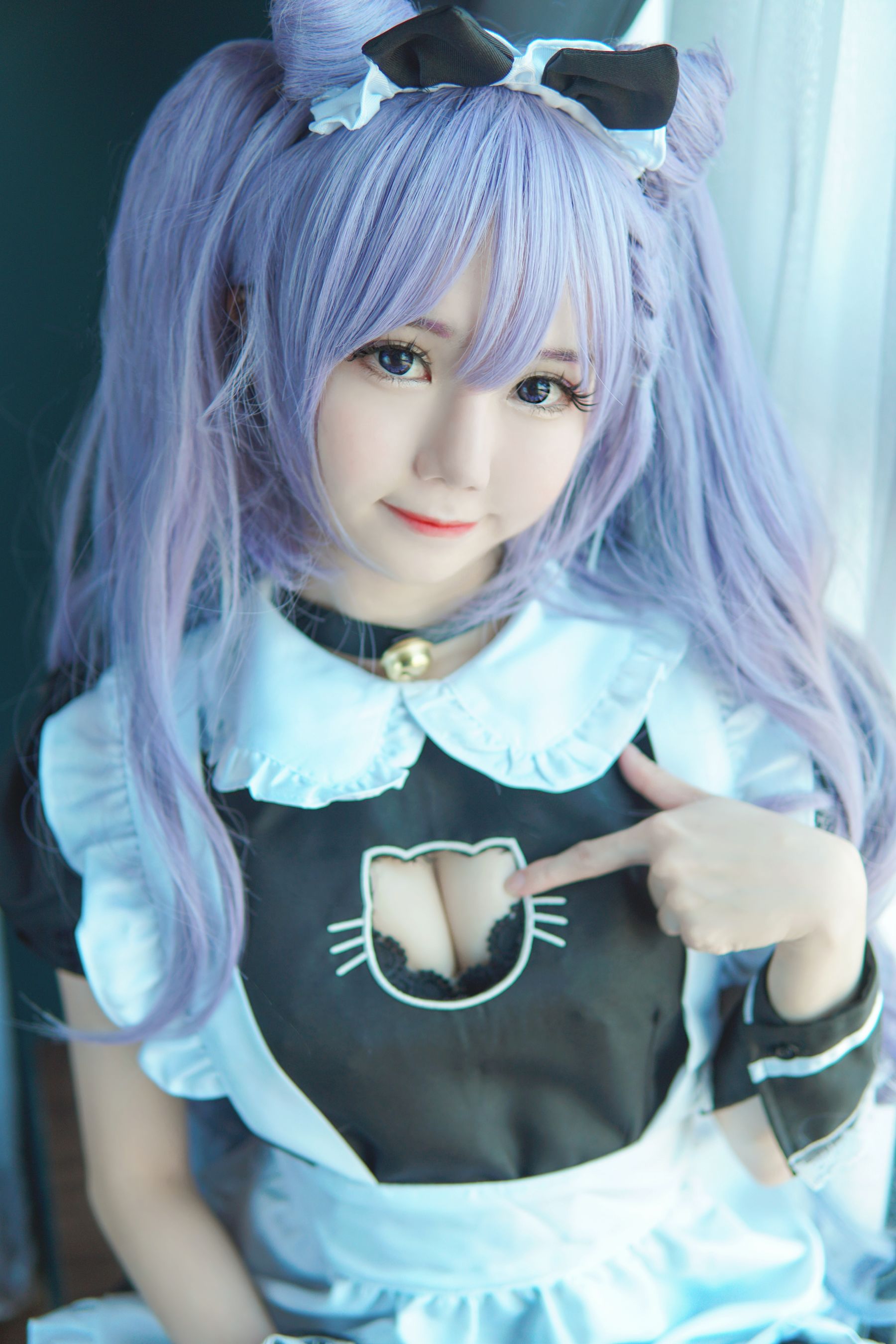 Sally Dorasnow – Keqing Maid Cosplay-第1张
