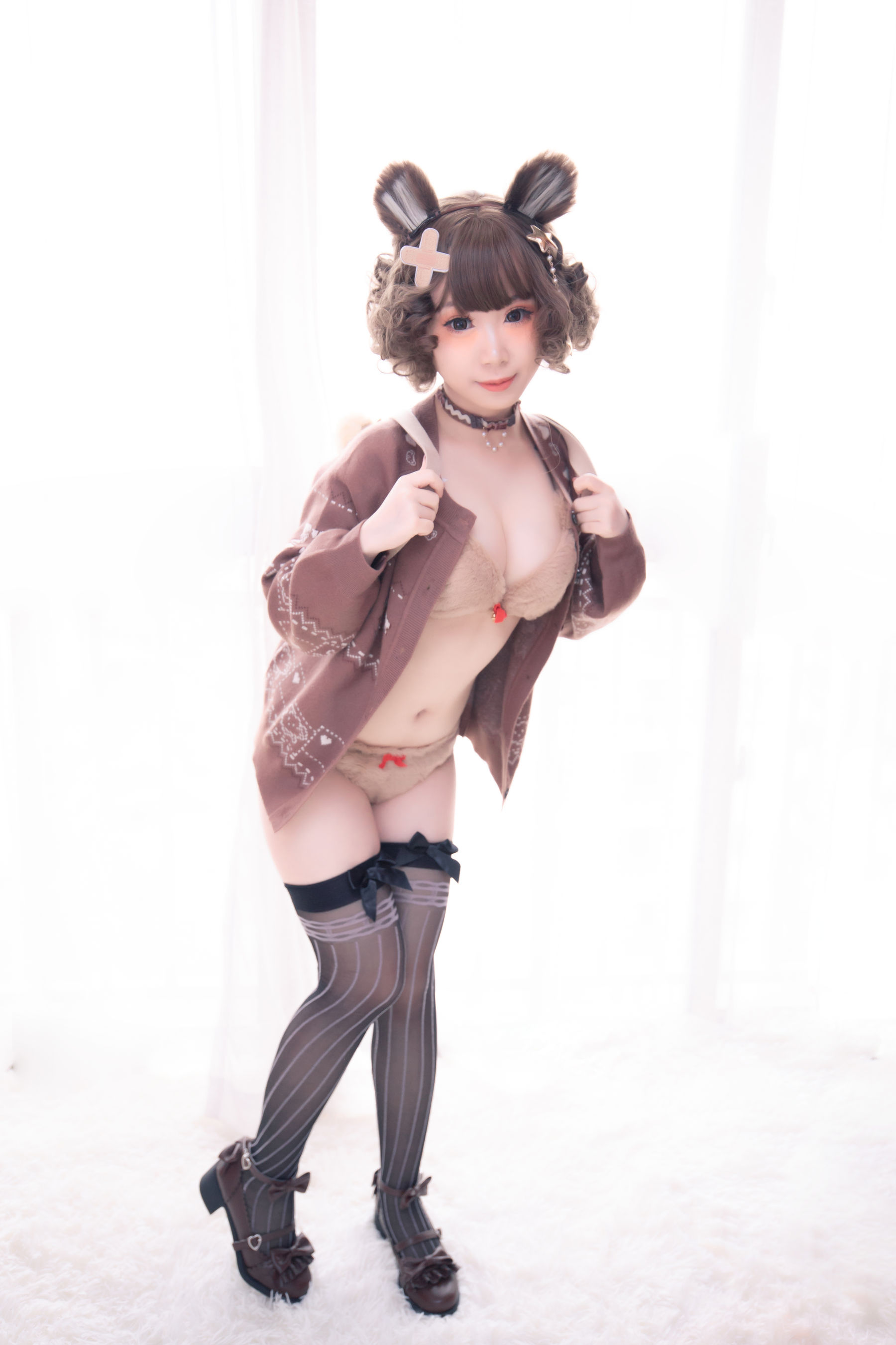 Coser小姐姐星之迟迟 – 篝之雾枝 礼服 Cosplay-第3张