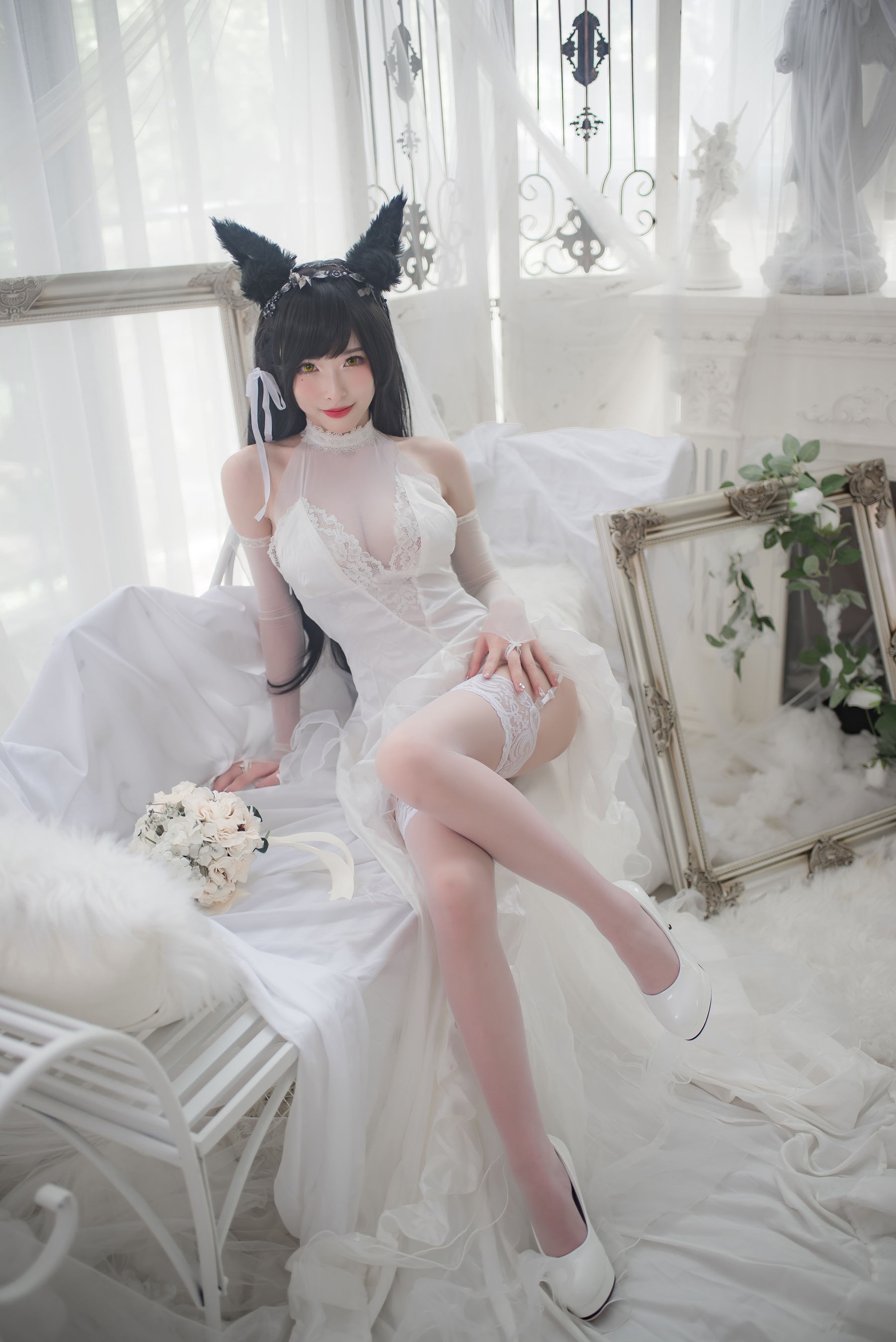 尤物清水由乃 – 爱宕婚纱 Cosplay-第3张