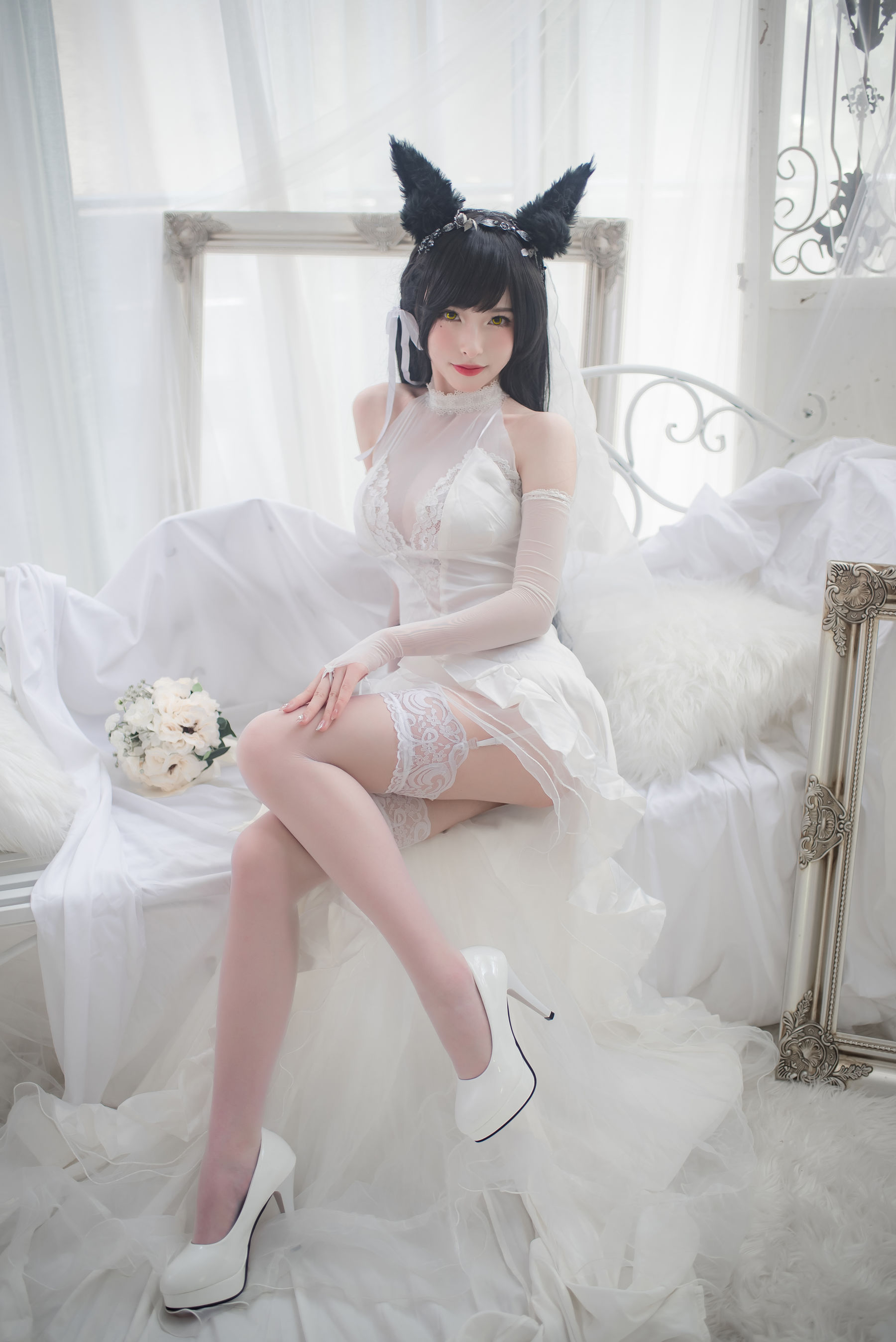 尤物清水由乃 – 爱宕婚纱 Cosplay-第6张