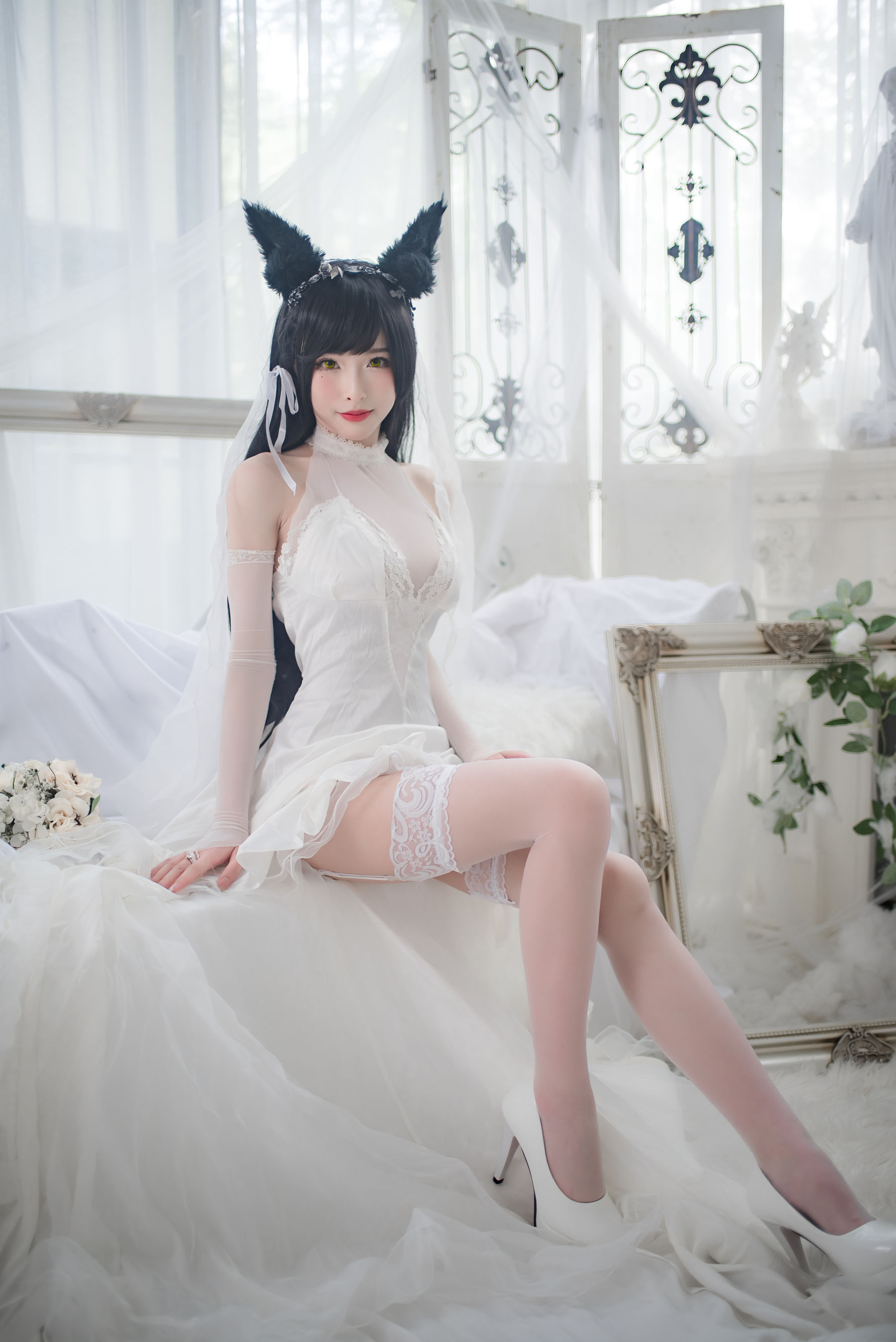 尤物清水由乃 – 爱宕婚纱 Cosplay-第1张