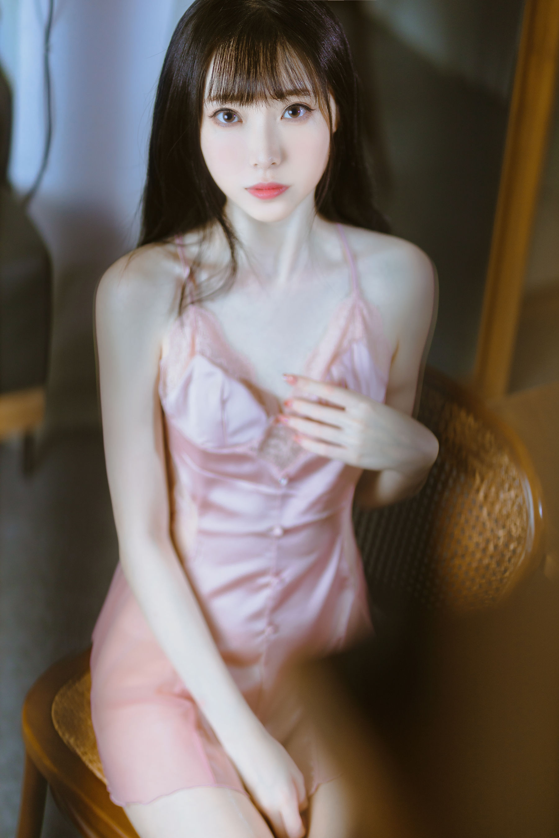 许岚(叁月life) – 半透粉纱 Cosplay-第6张