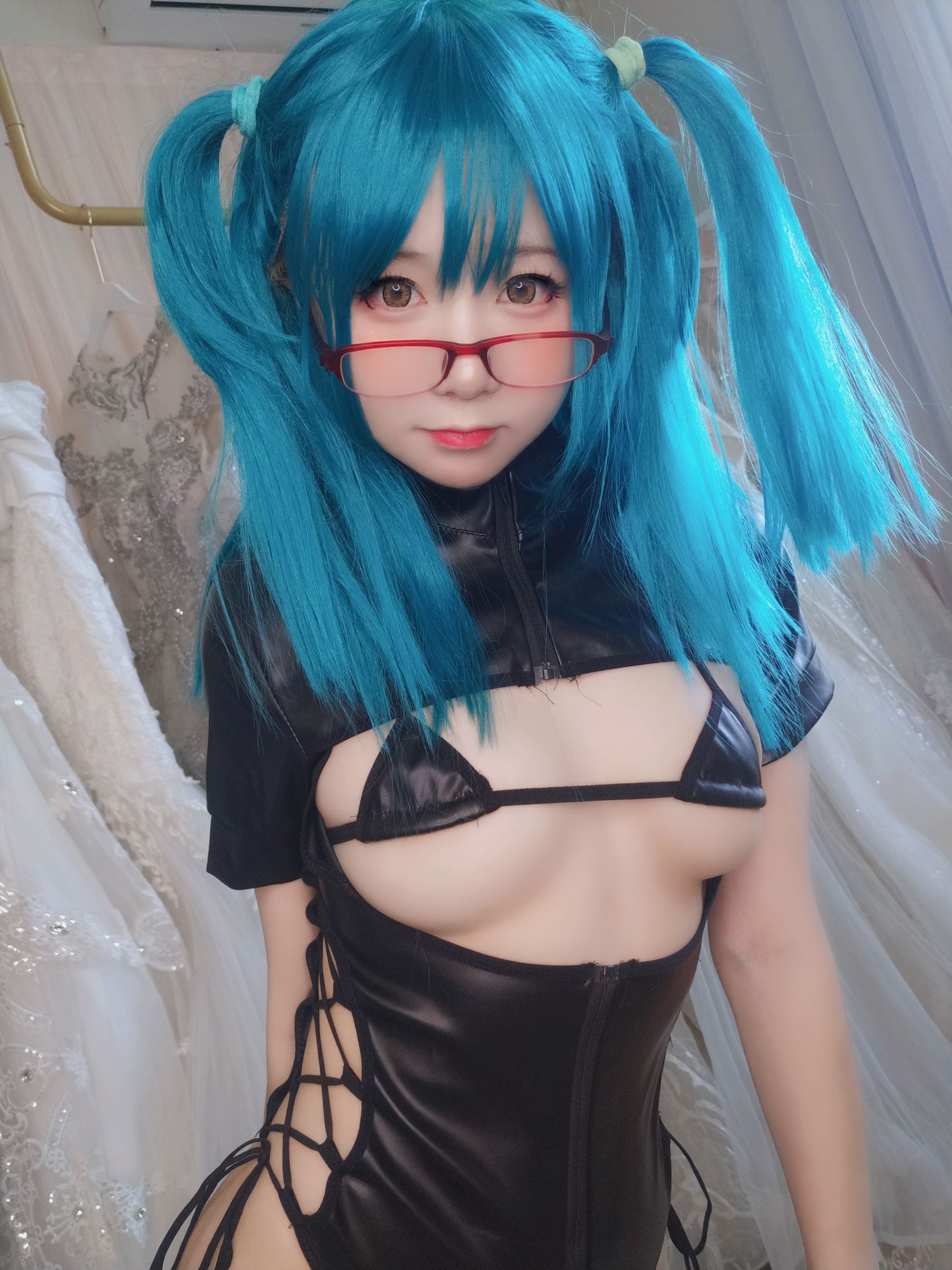 萌妹子Coser摇摇乐yoyo fantia 皮衣少女 Cosplay-第13张