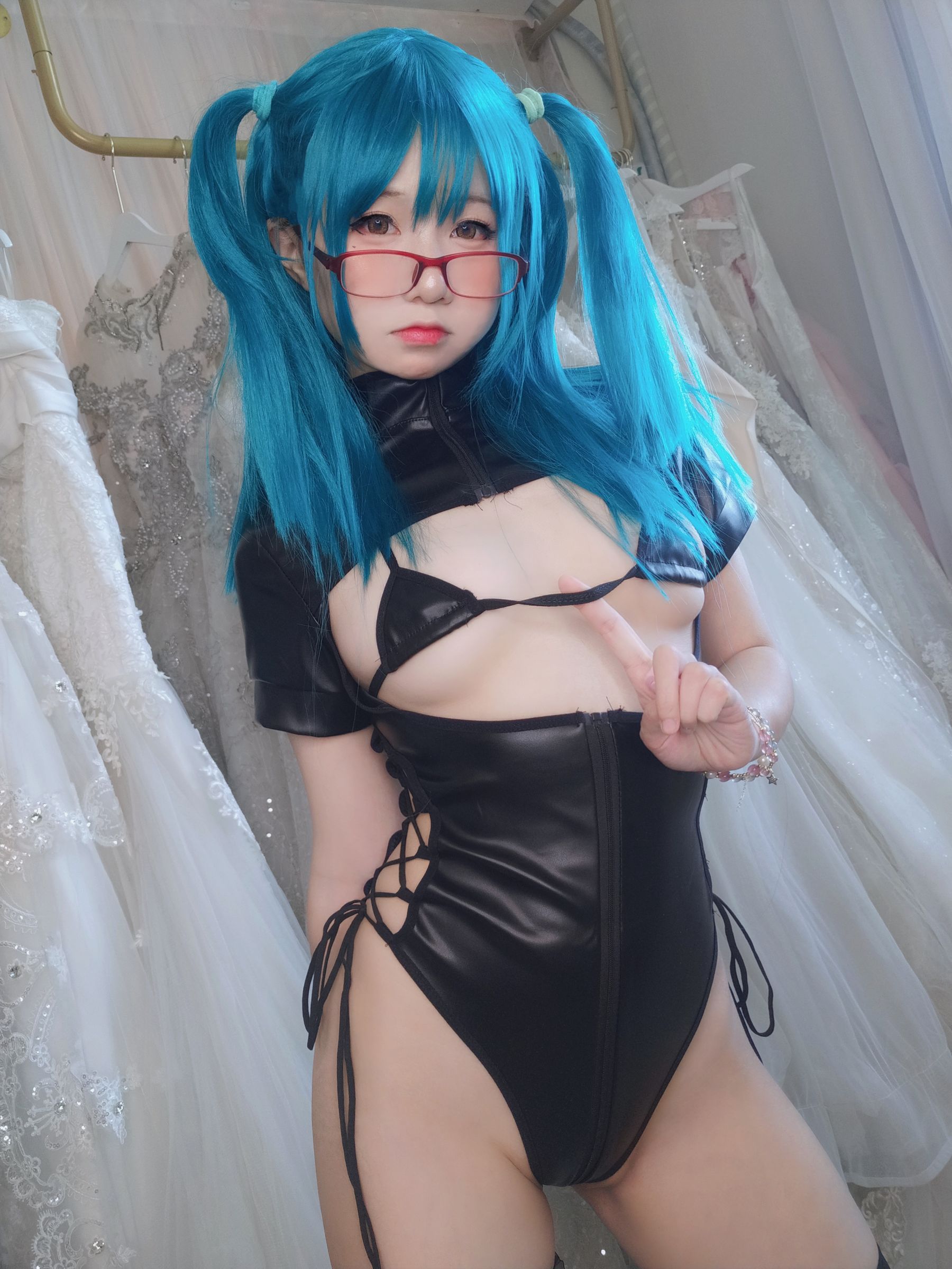 萌妹子Coser摇摇乐yoyo fantia 皮衣少女 Cosplay-第23张