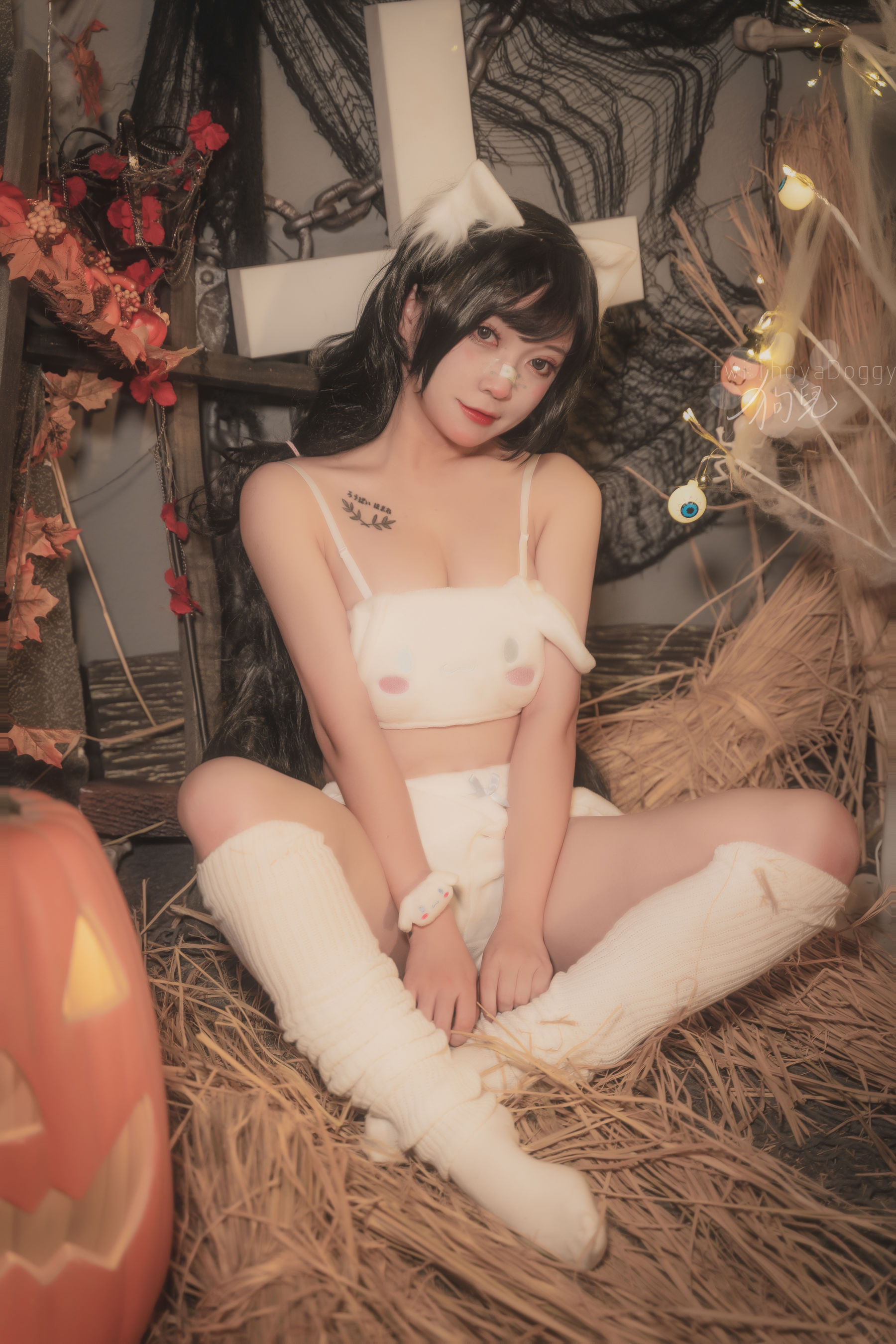 奇行家狗崽(棕桠阿狗崽) – 玉桂狗睡衣 Cosplay-第18张