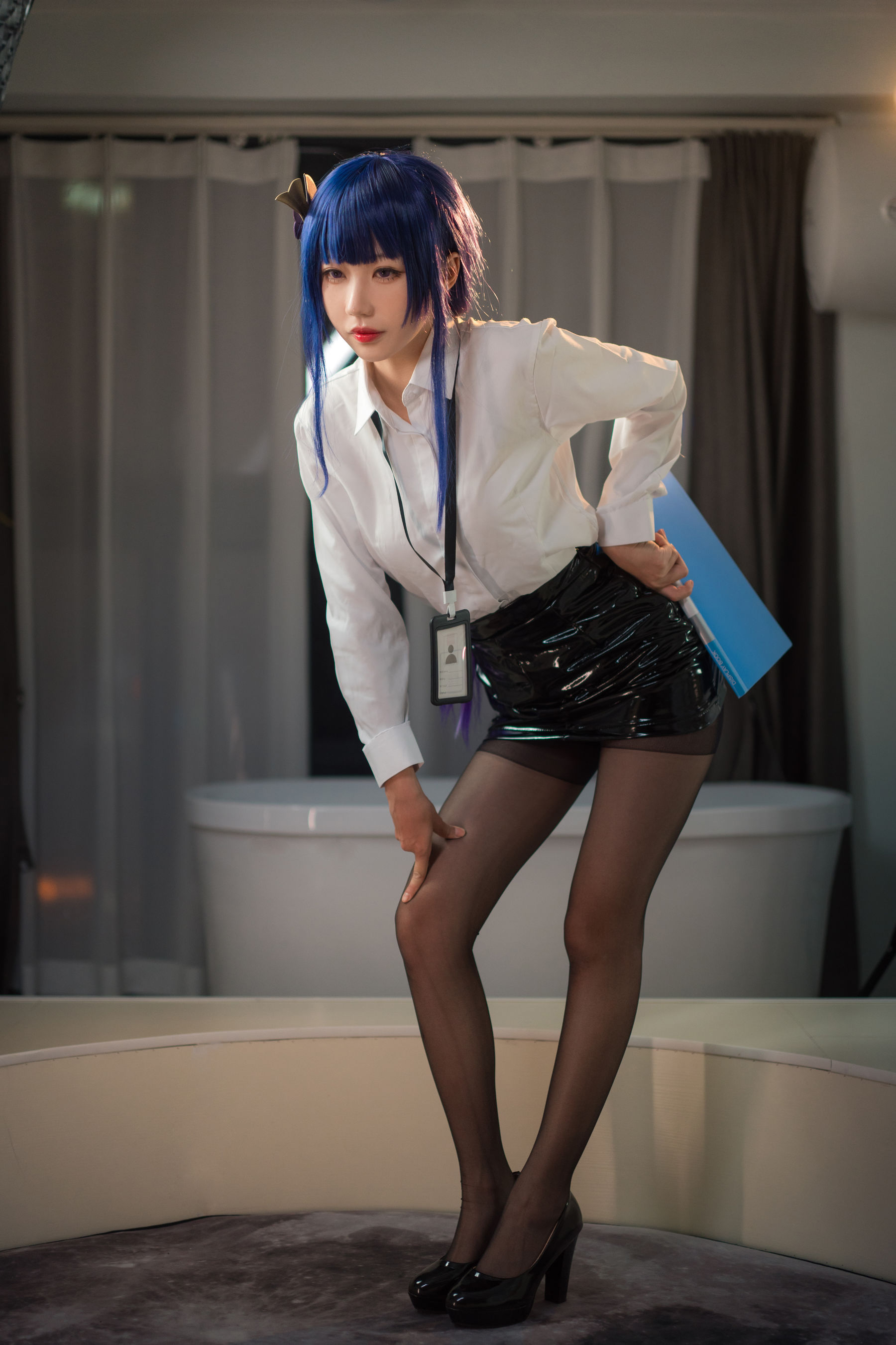 无影喵喵 – OL雷电将军 Cosplay-第12张