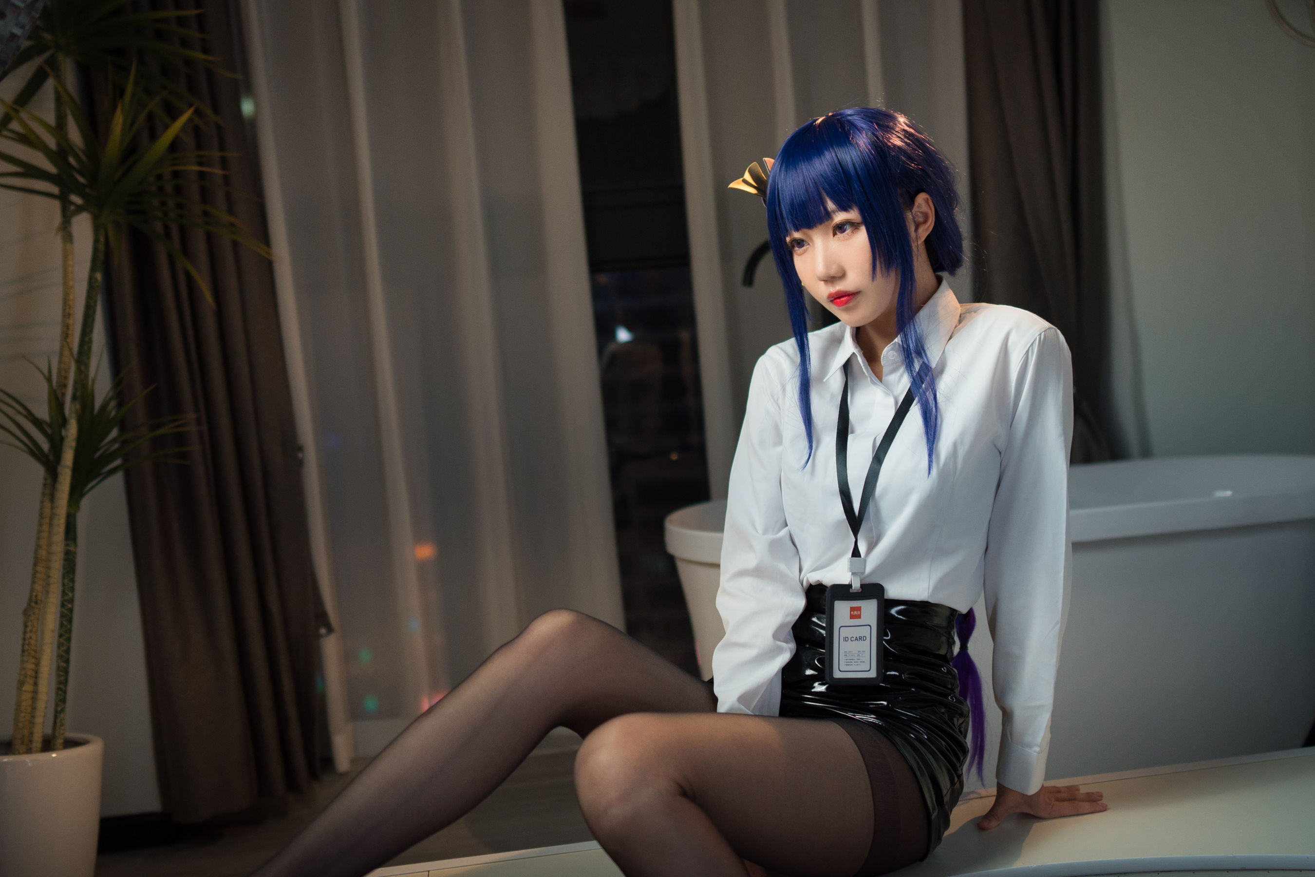 无影喵喵 – OL雷电将军 Cosplay-第20张
