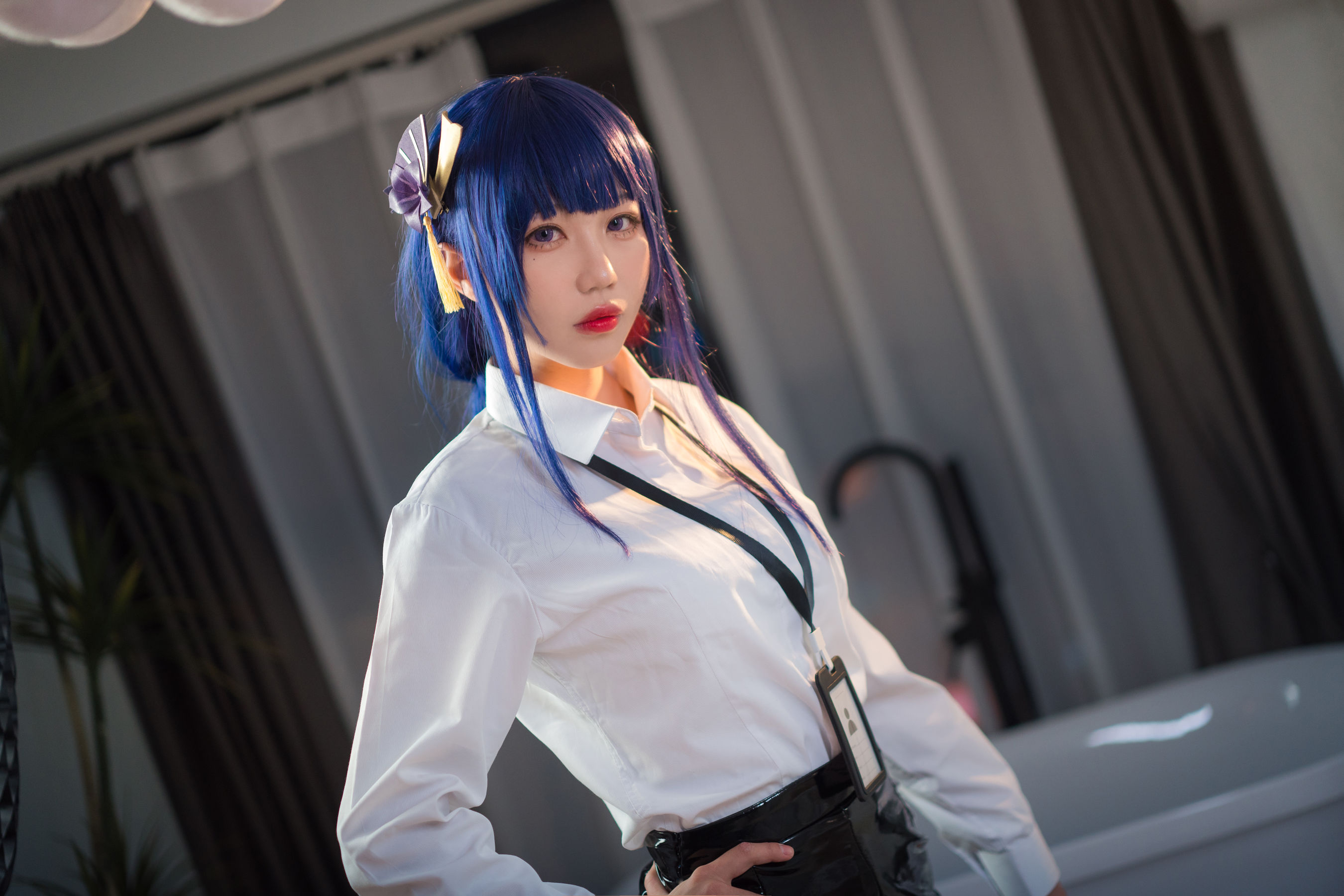 无影喵喵 – OL雷电将军 Cosplay-第9张