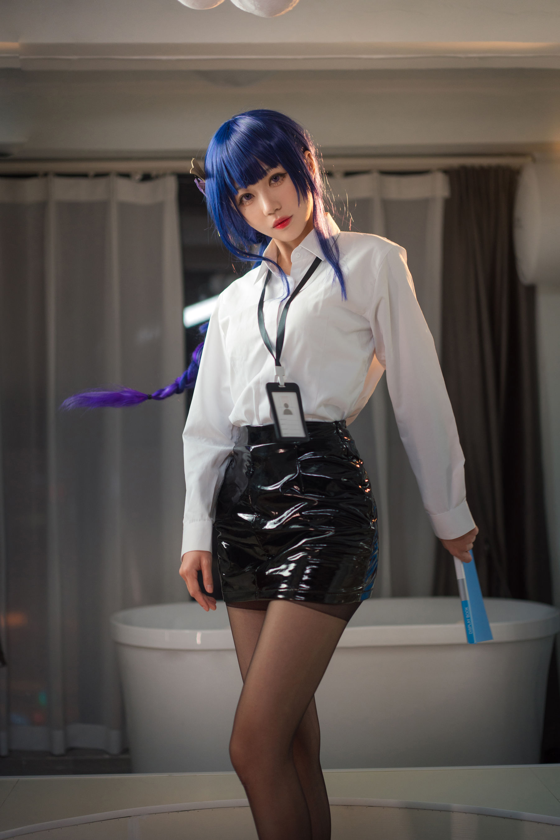 无影喵喵 – OL雷电将军 Cosplay-第15张
