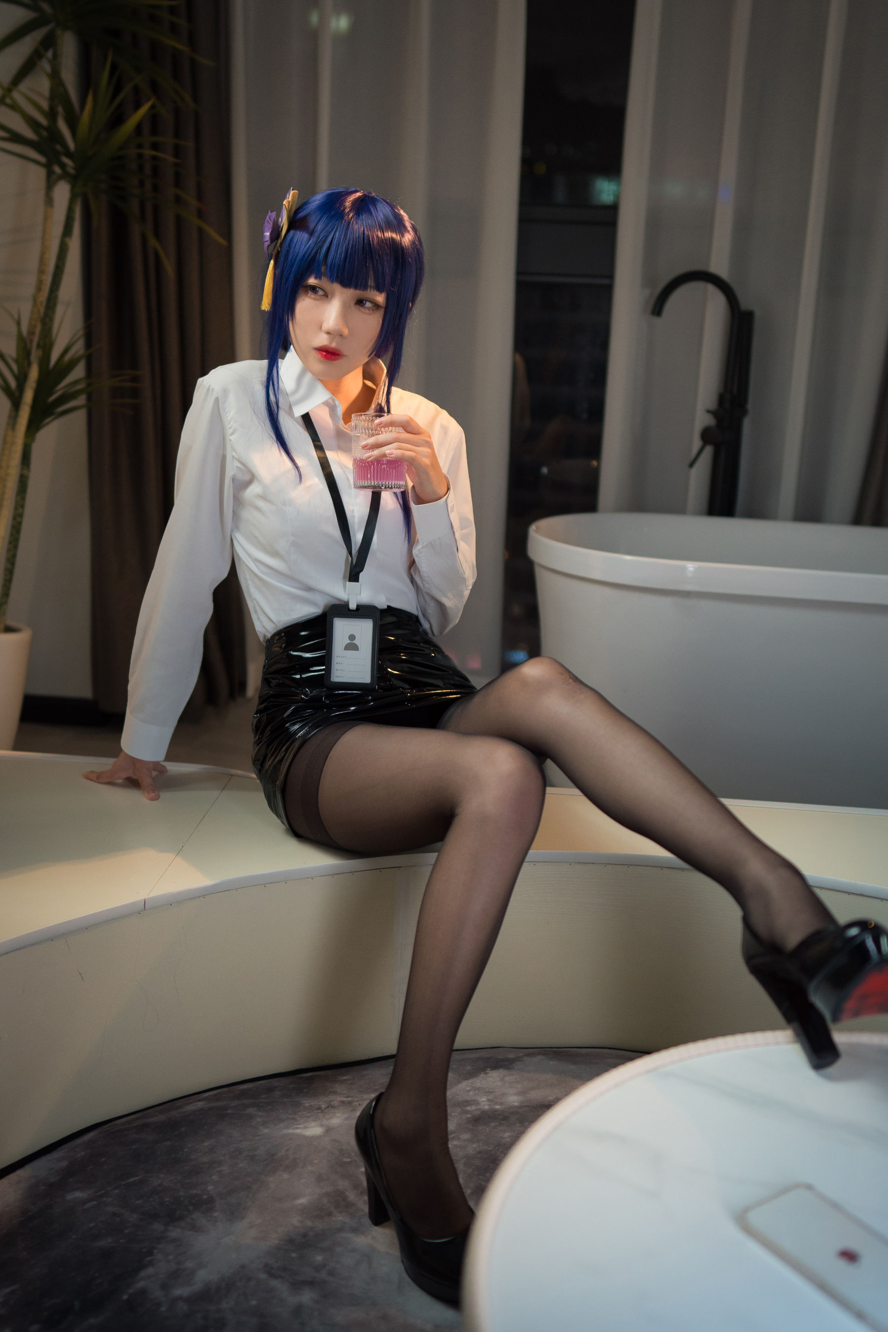 无影喵喵 – OL雷电将军 Cosplay-第23张