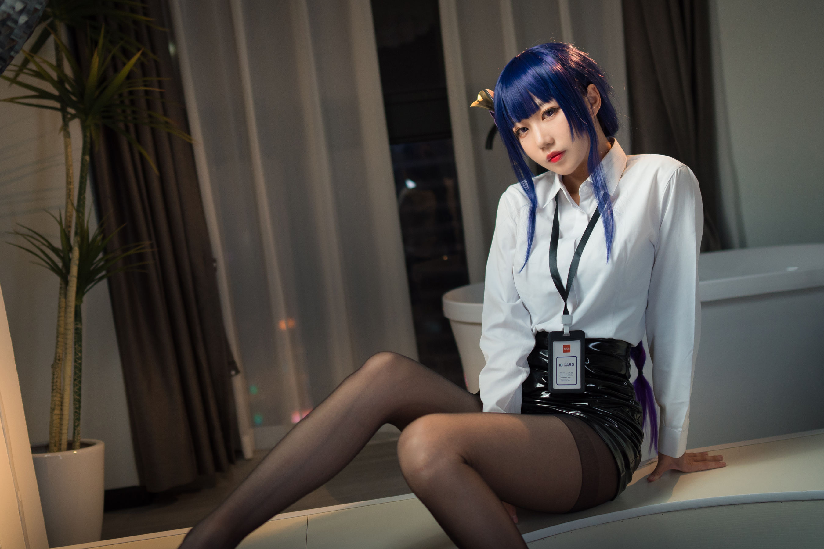 无影喵喵 – OL雷电将军 Cosplay-第21张