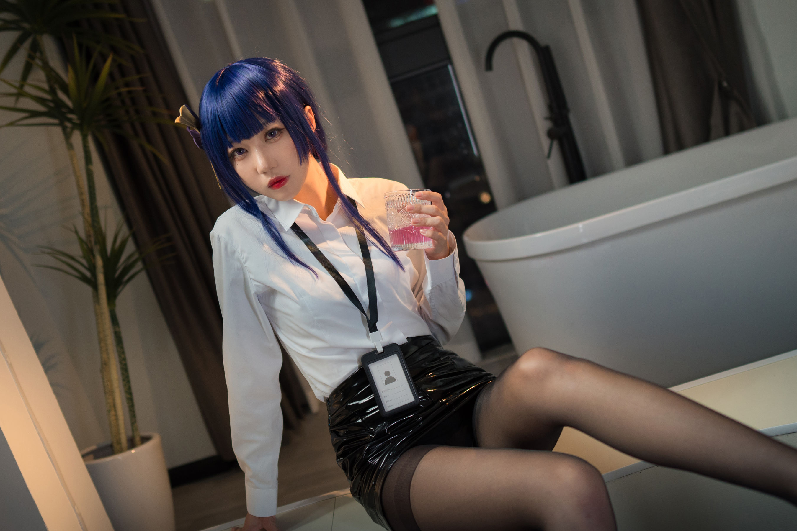 无影喵喵 – OL雷电将军 Cosplay-第1张
