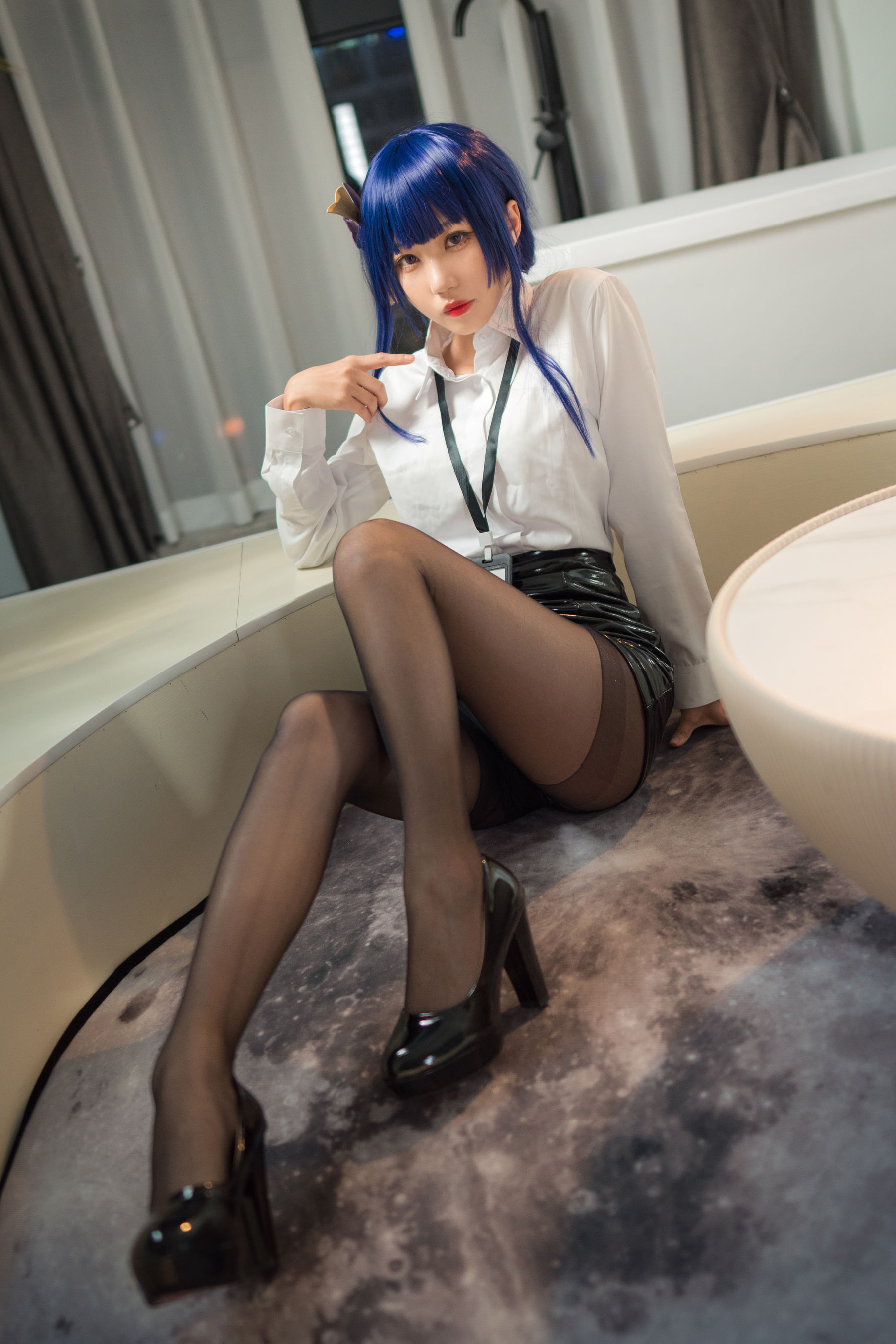 无影喵喵 – OL雷电将军 Cosplay-第19张