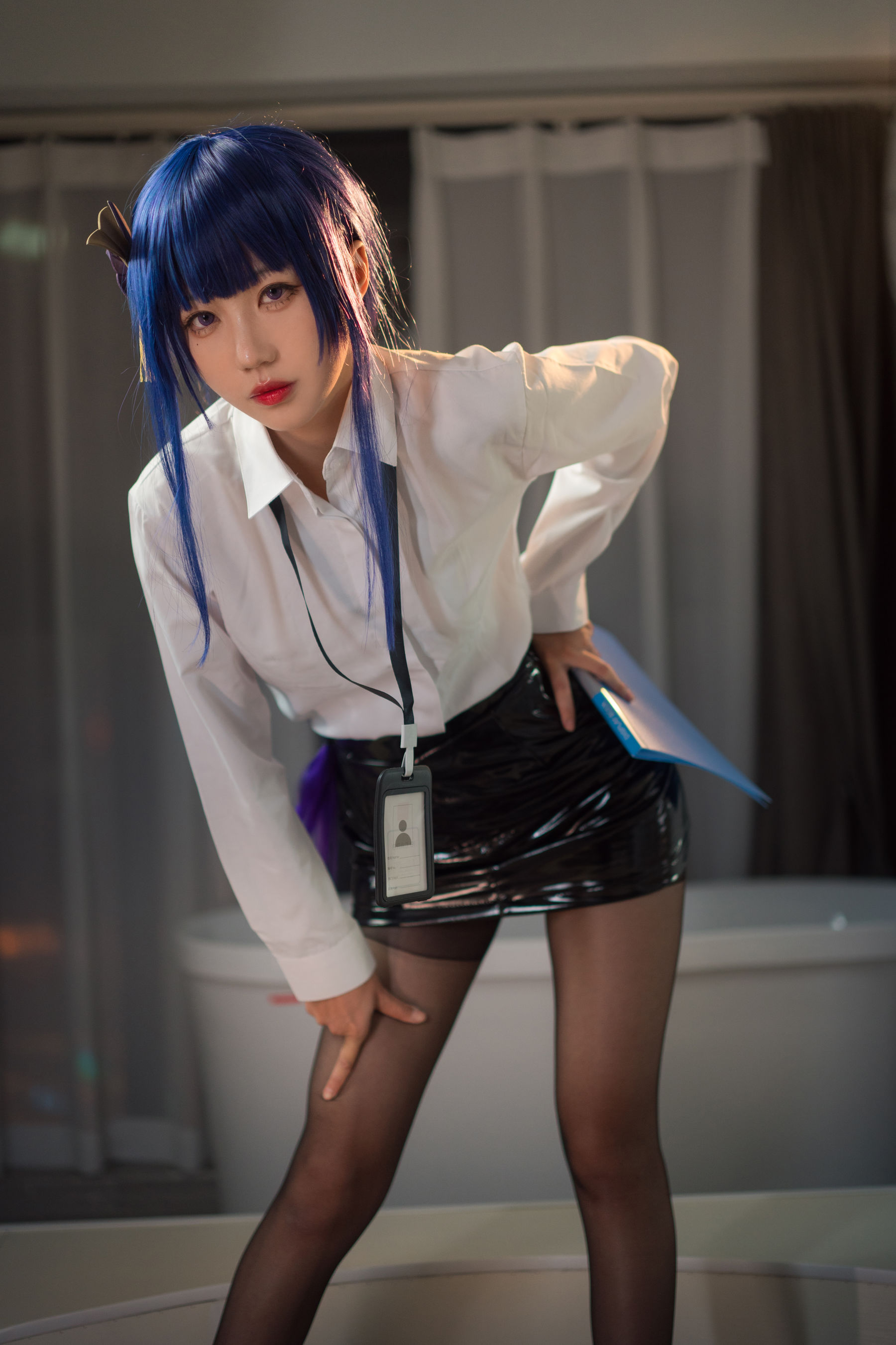 无影喵喵 – OL雷电将军 Cosplay-第14张