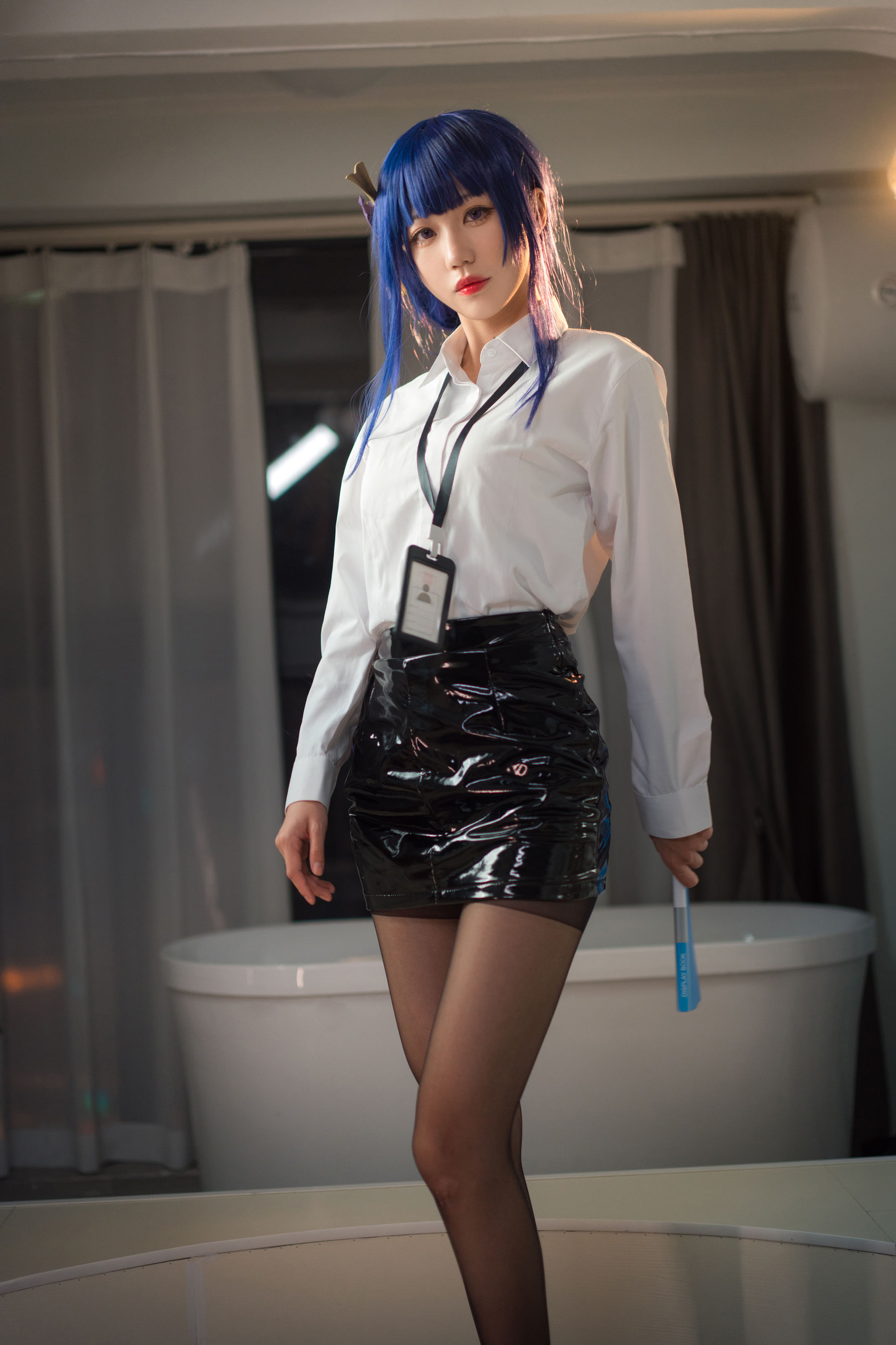 无影喵喵 – OL雷电将军 Cosplay-第16张