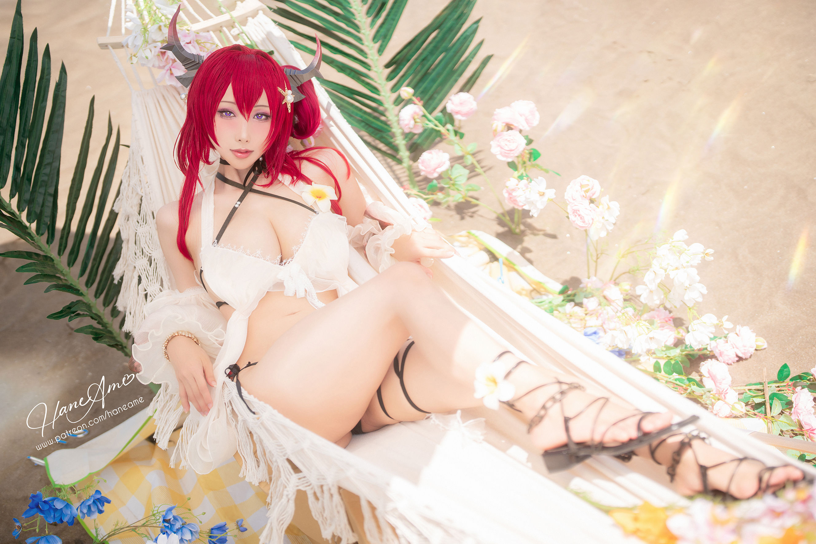 Hane Ame 雨波 – Arknights Surtr 泳裝 Cosplay-第7张