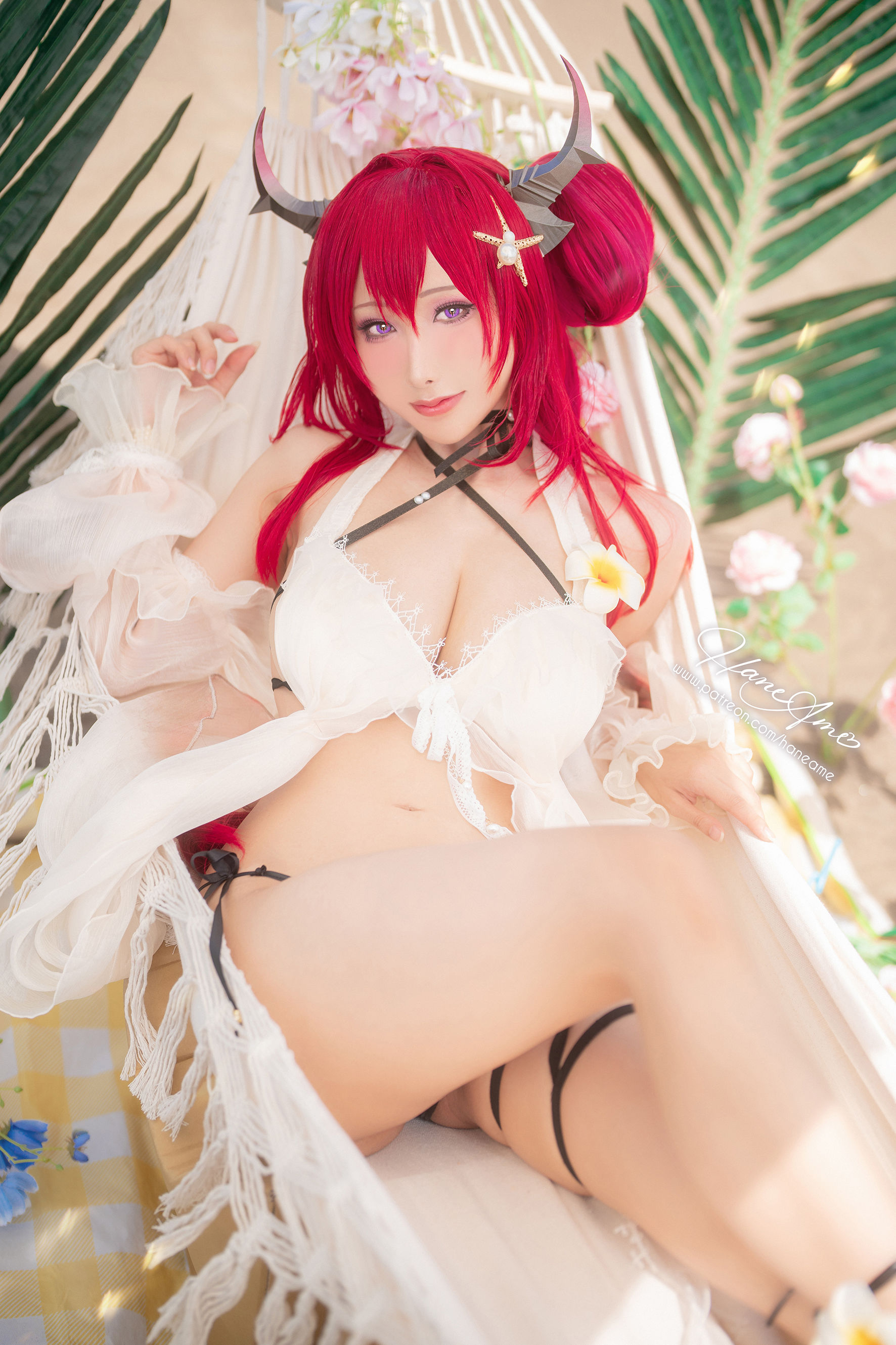 Hane Ame 雨波 – Arknights Surtr 泳裝 Cosplay-第8张