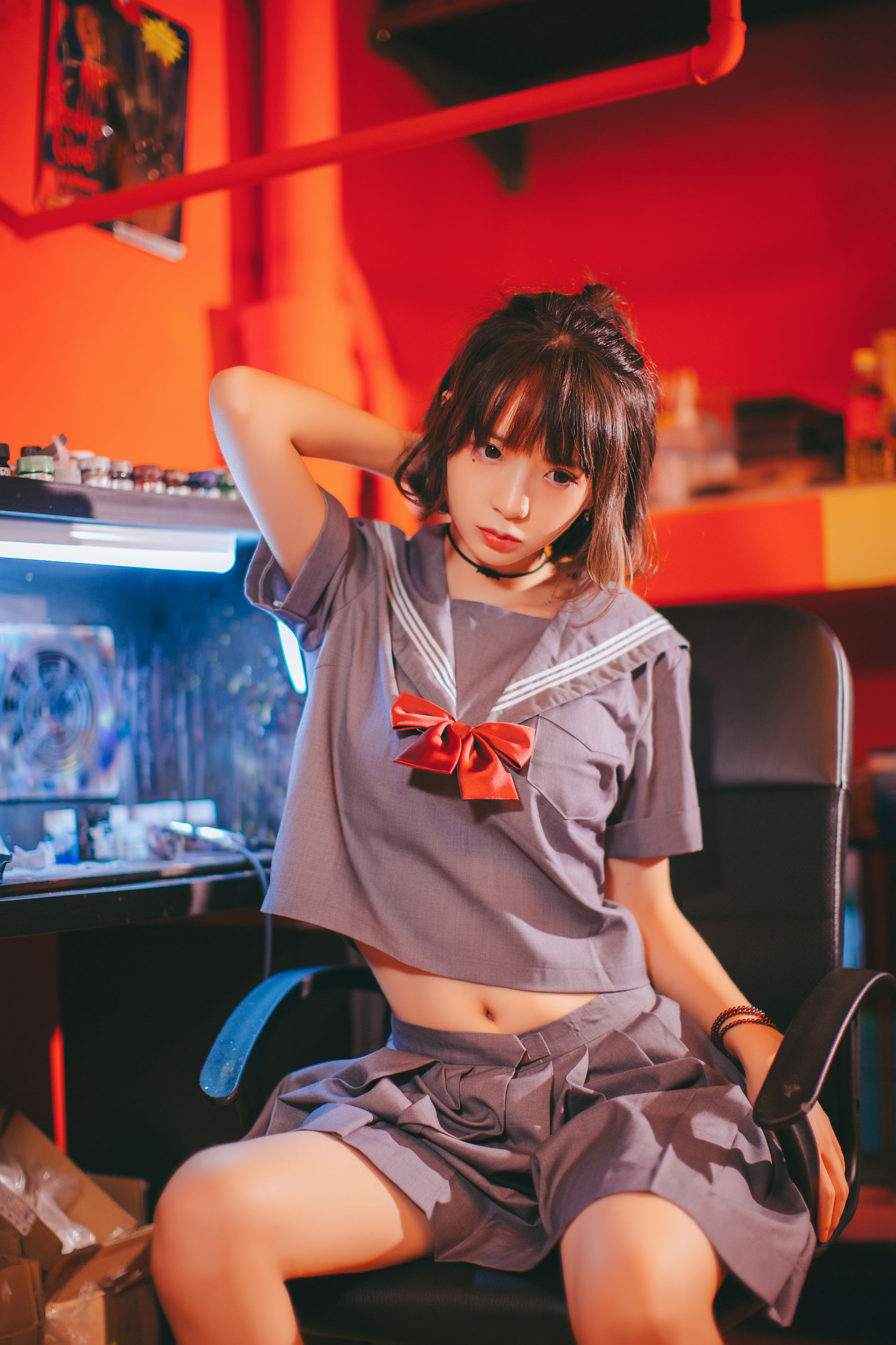 [萝莉COS] 疯猫ss《被囚禁的少女》 Cosplay-第6张