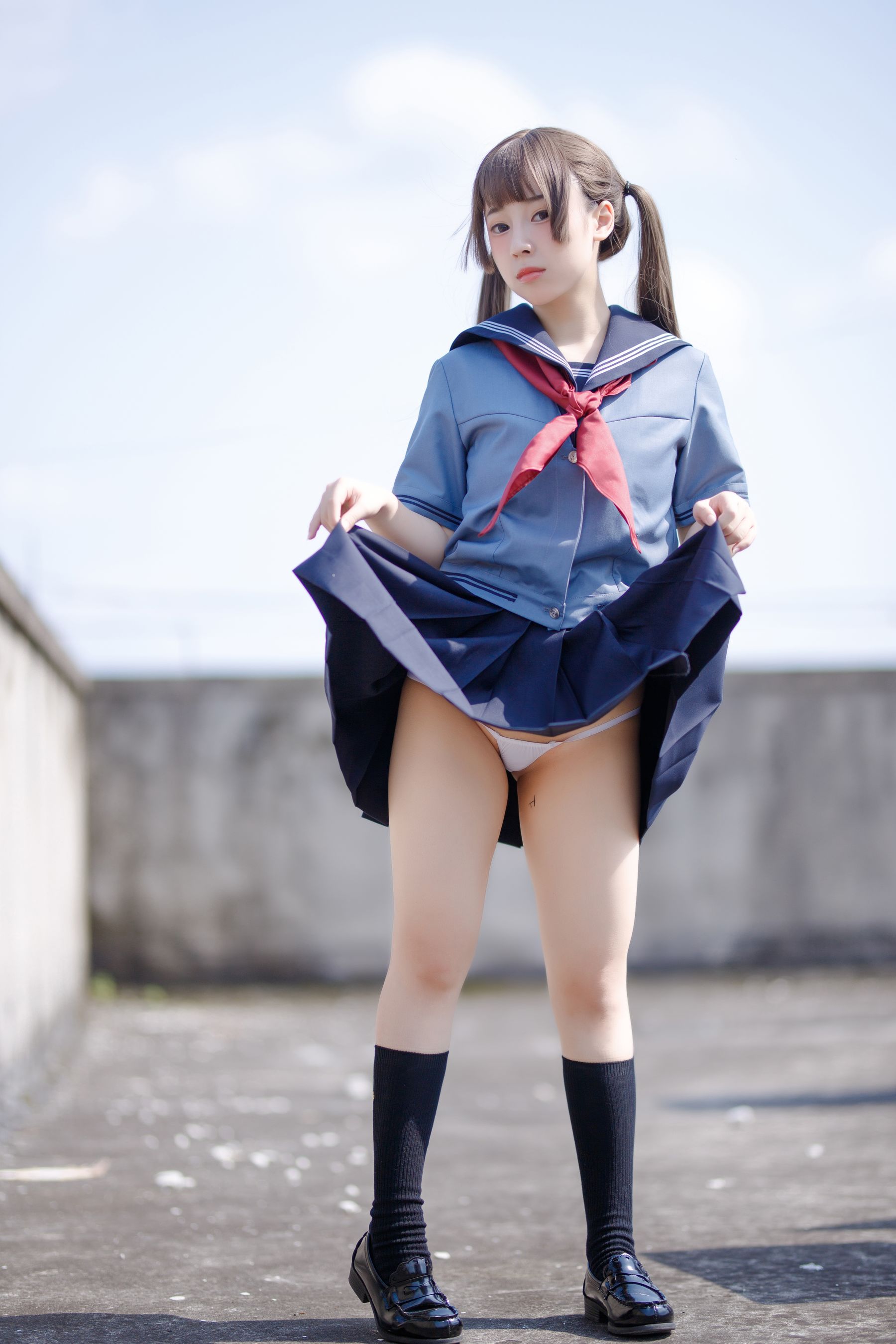 胡桃猫Kurumineko – 天台的爱之告白 Cosplay-第7张